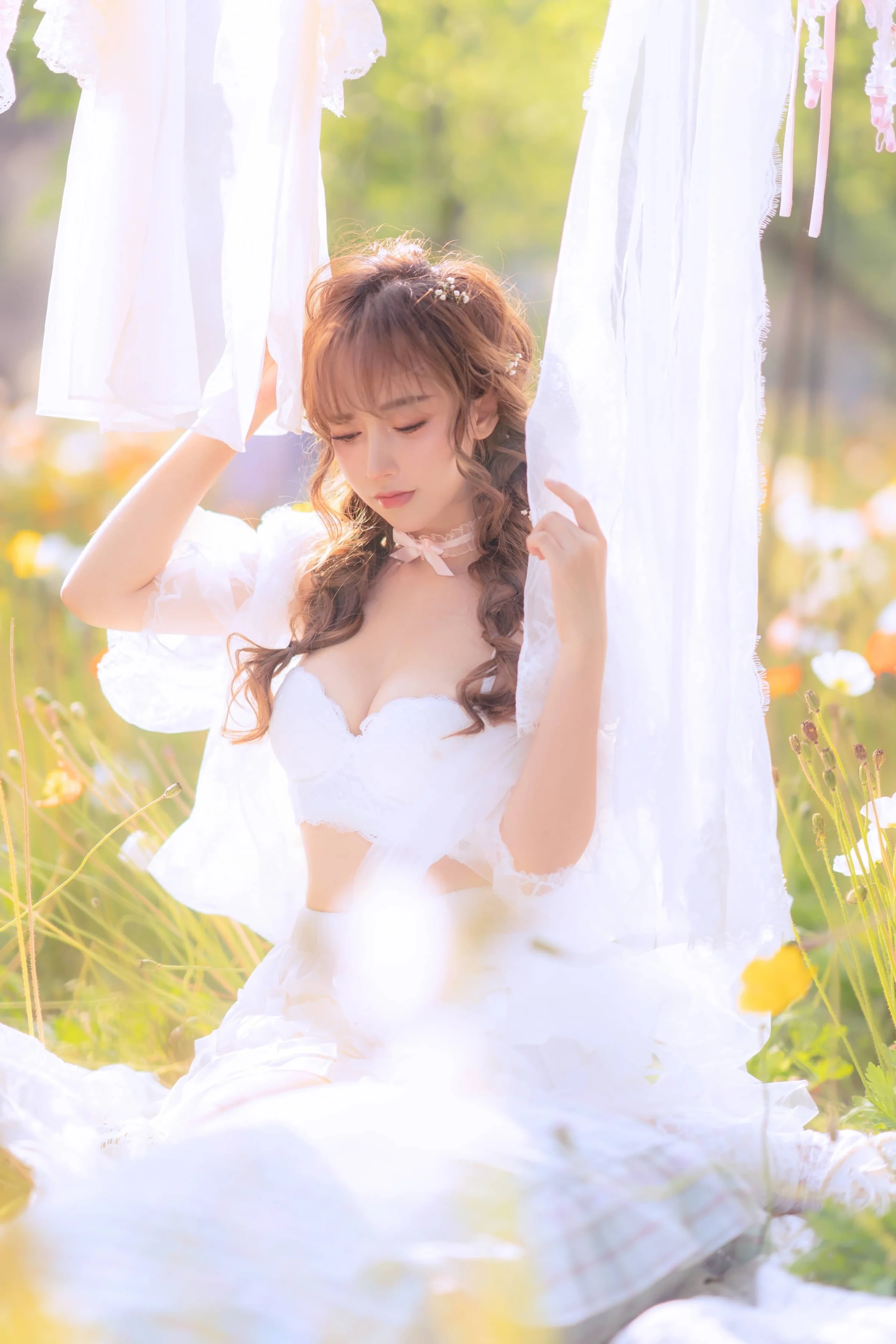 过期米线线喵 夏日限定 晒衣服 [41P]｜高清图片集