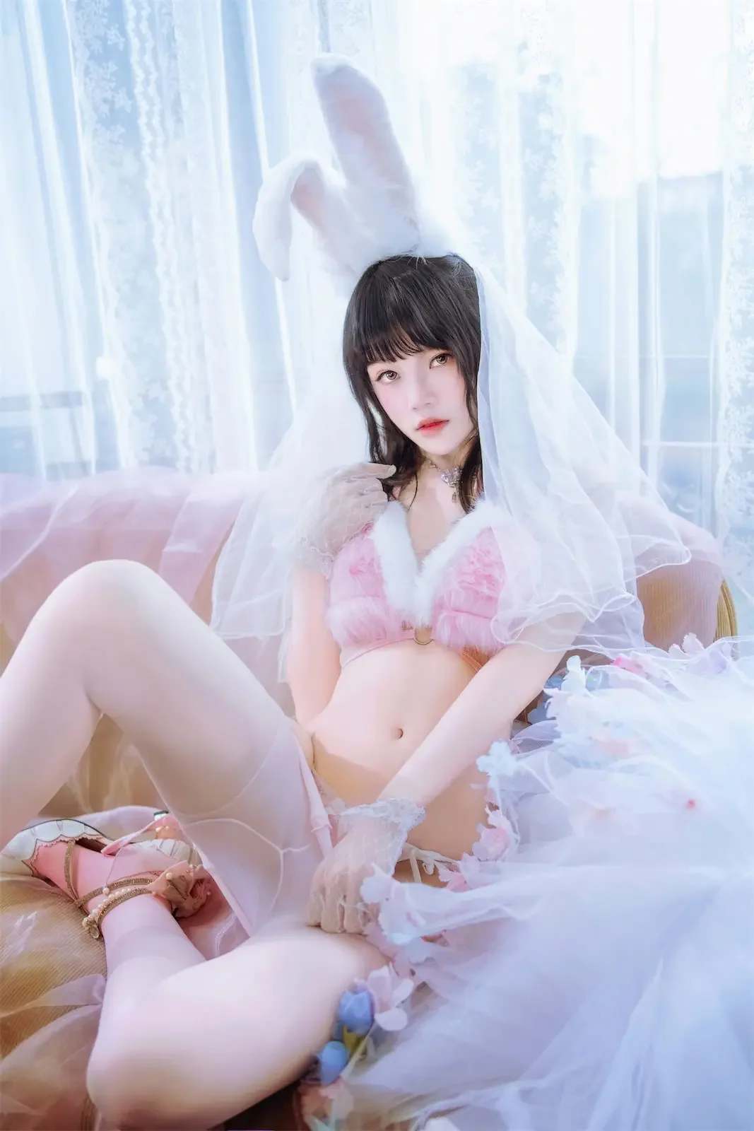 桜桃喵 – 花嫁兔｜高清图片集