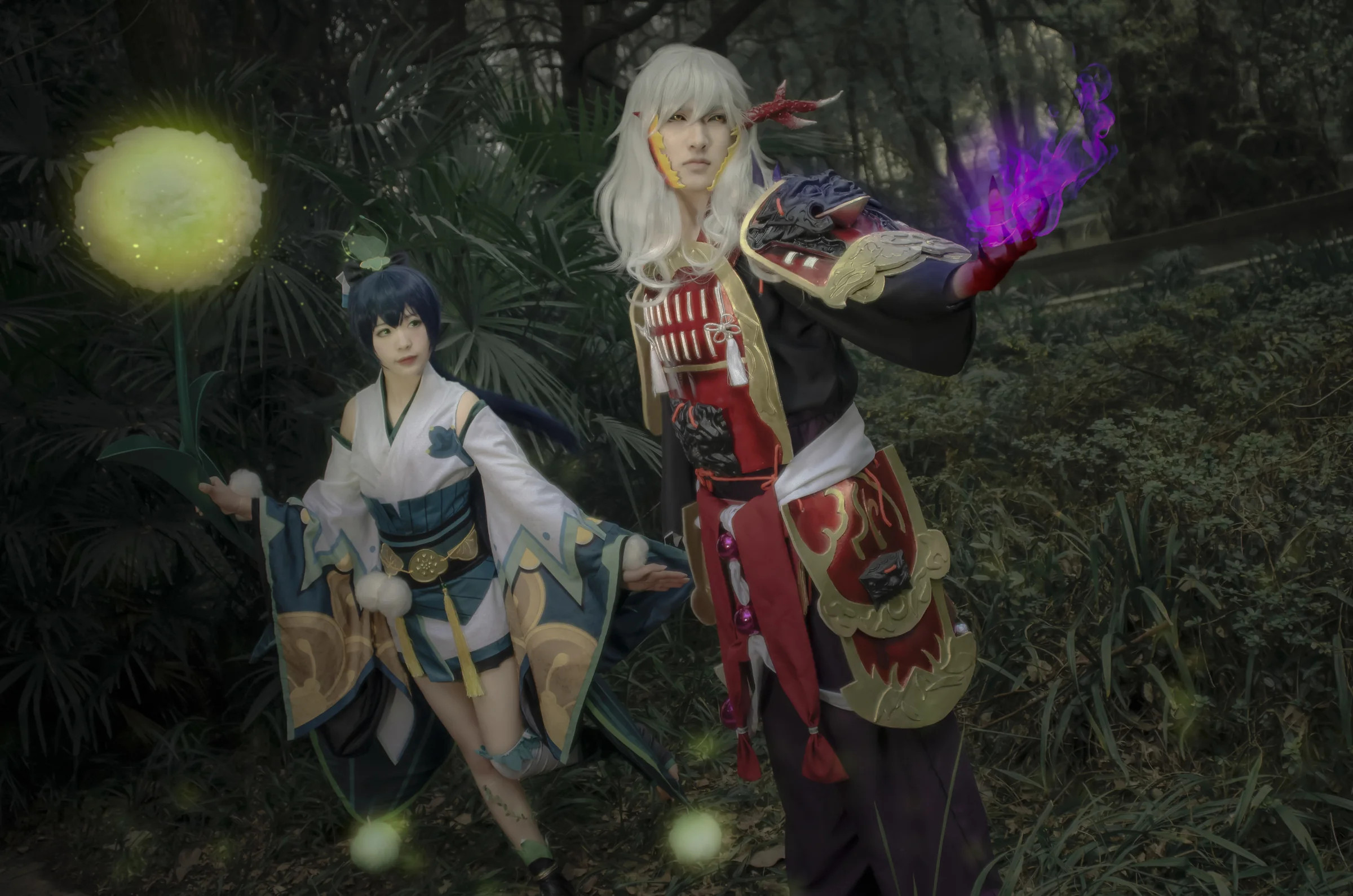 阴阳师萤草茨木童子COS写真