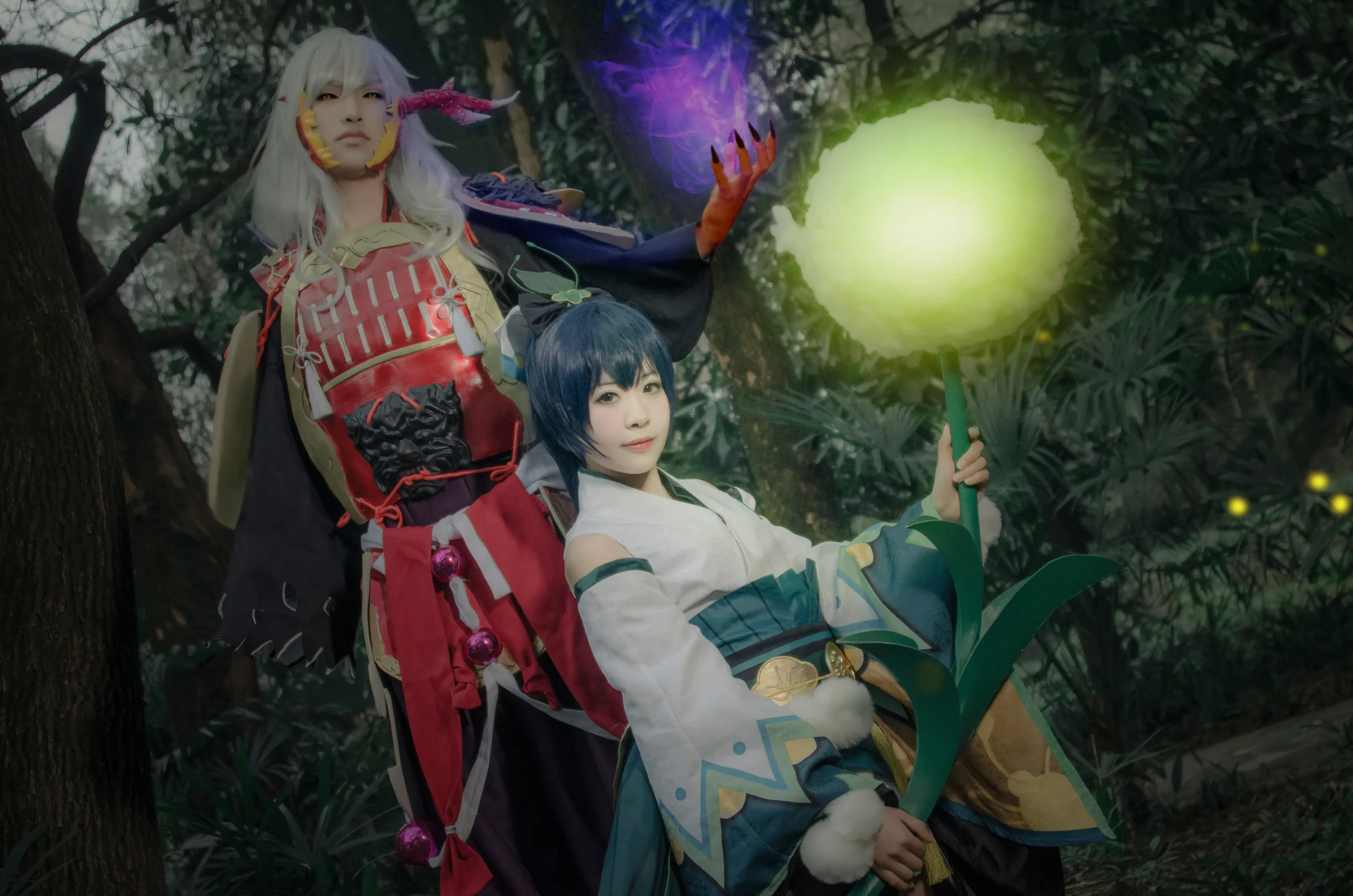 阴阳师萤草茨木童子COS写真