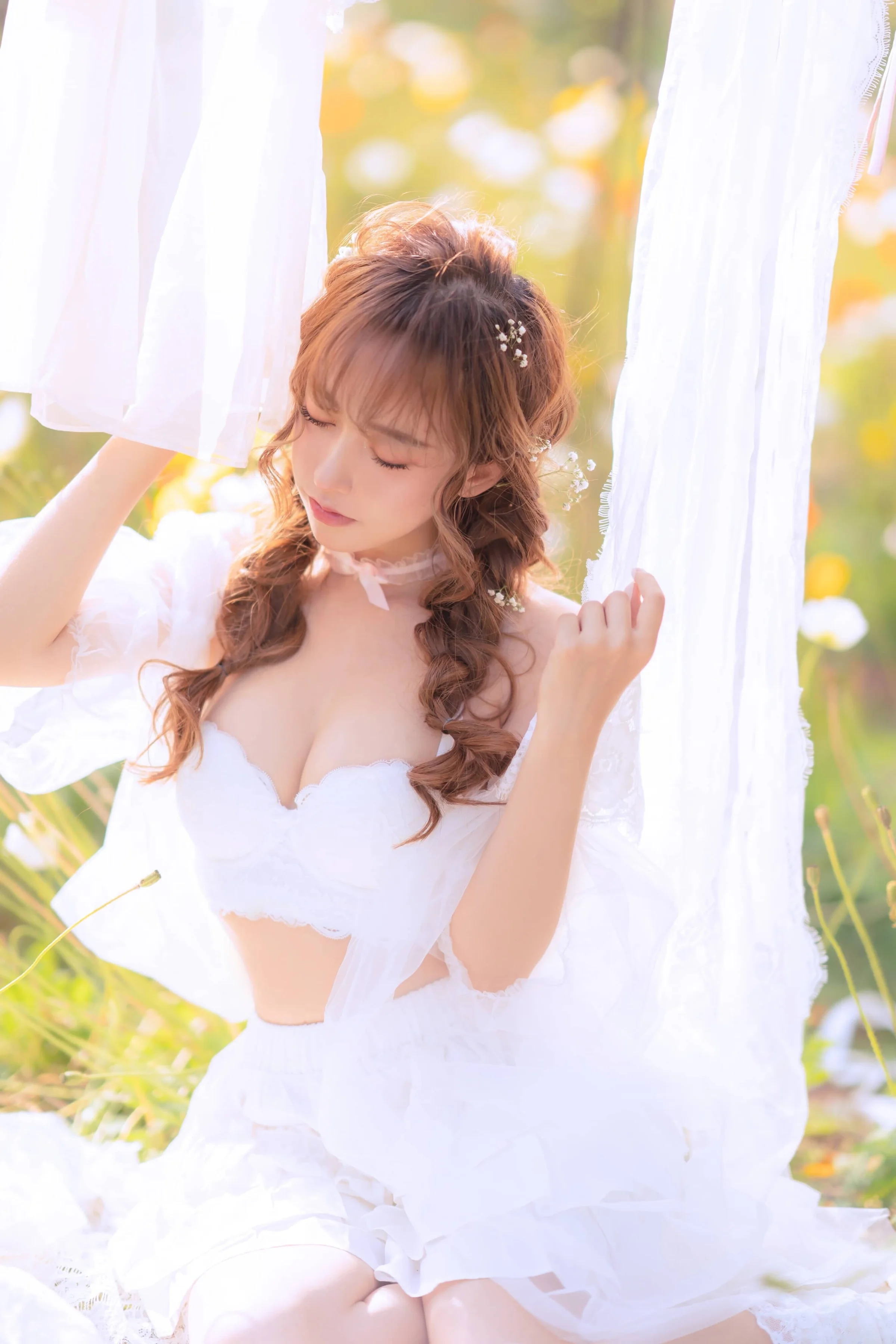 过期米线线喵 夏日限定 晒衣服 [41P]｜高清图片集