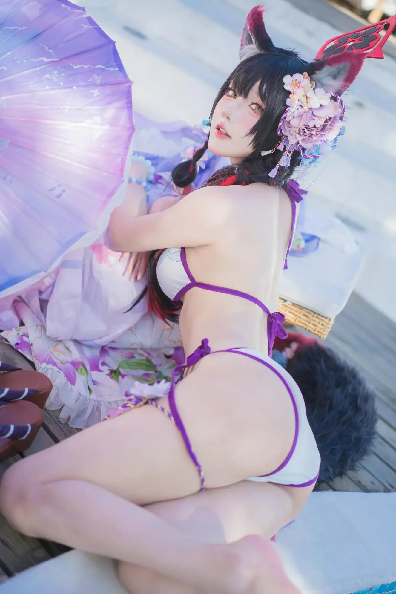 阿包也是兔娘 – 若藻水着｜高清图片集