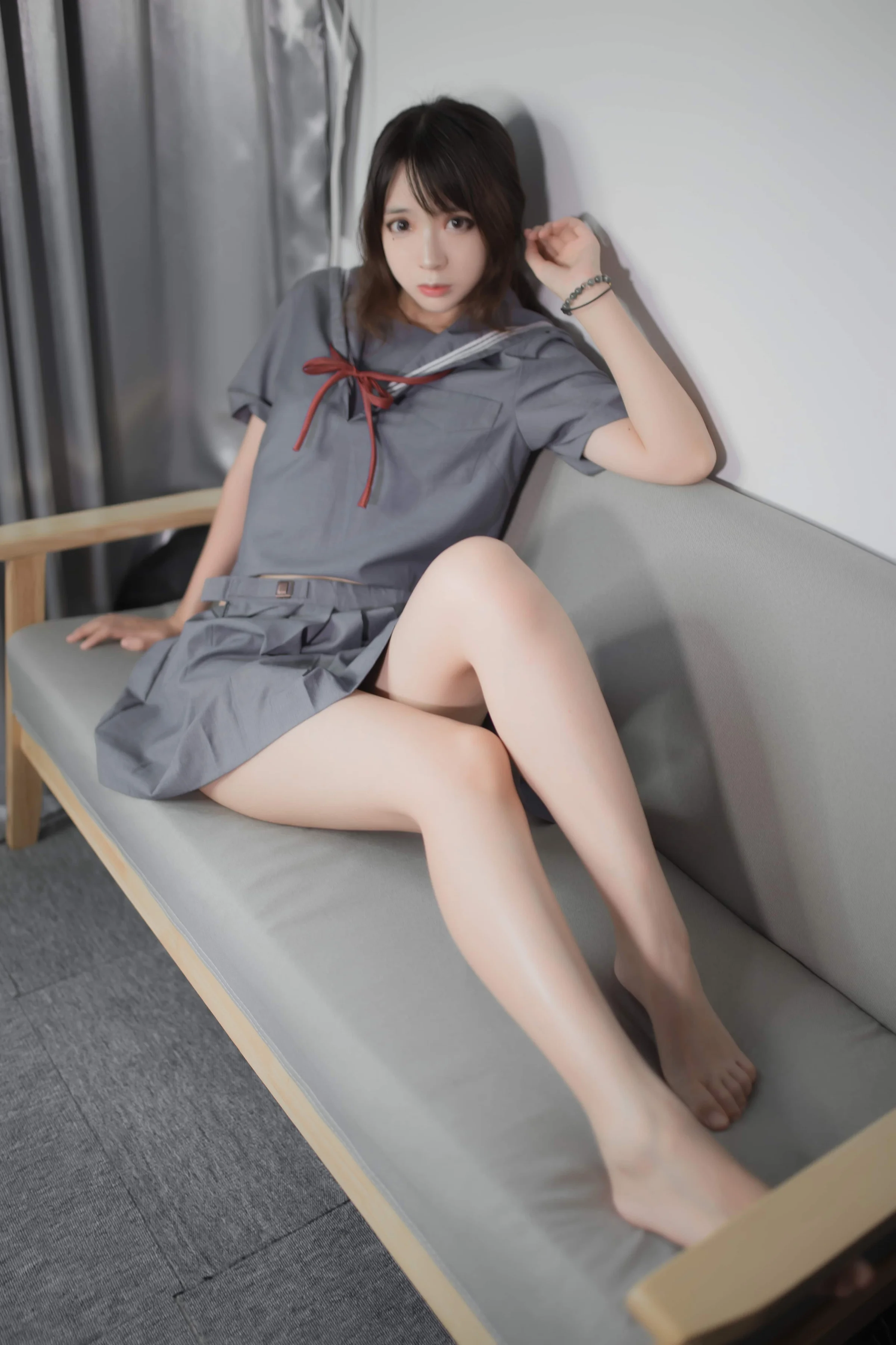 疯猫ss – 蓝灰JK [29P]｜高清图片集