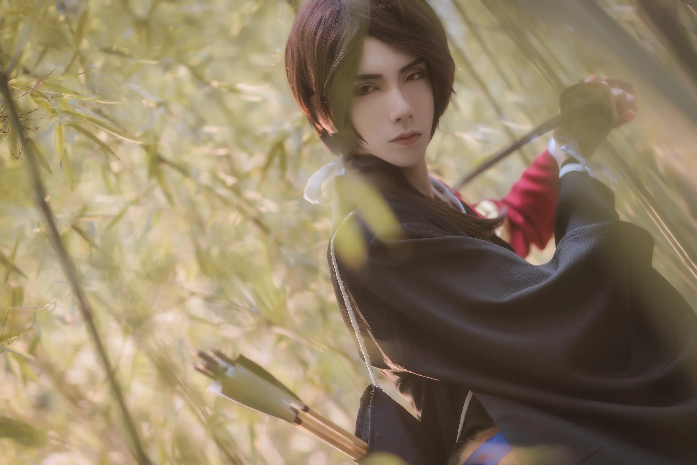 刀剑乱舞加州清光COS写真，果然樱花和武士刀也是一种浪漫~
