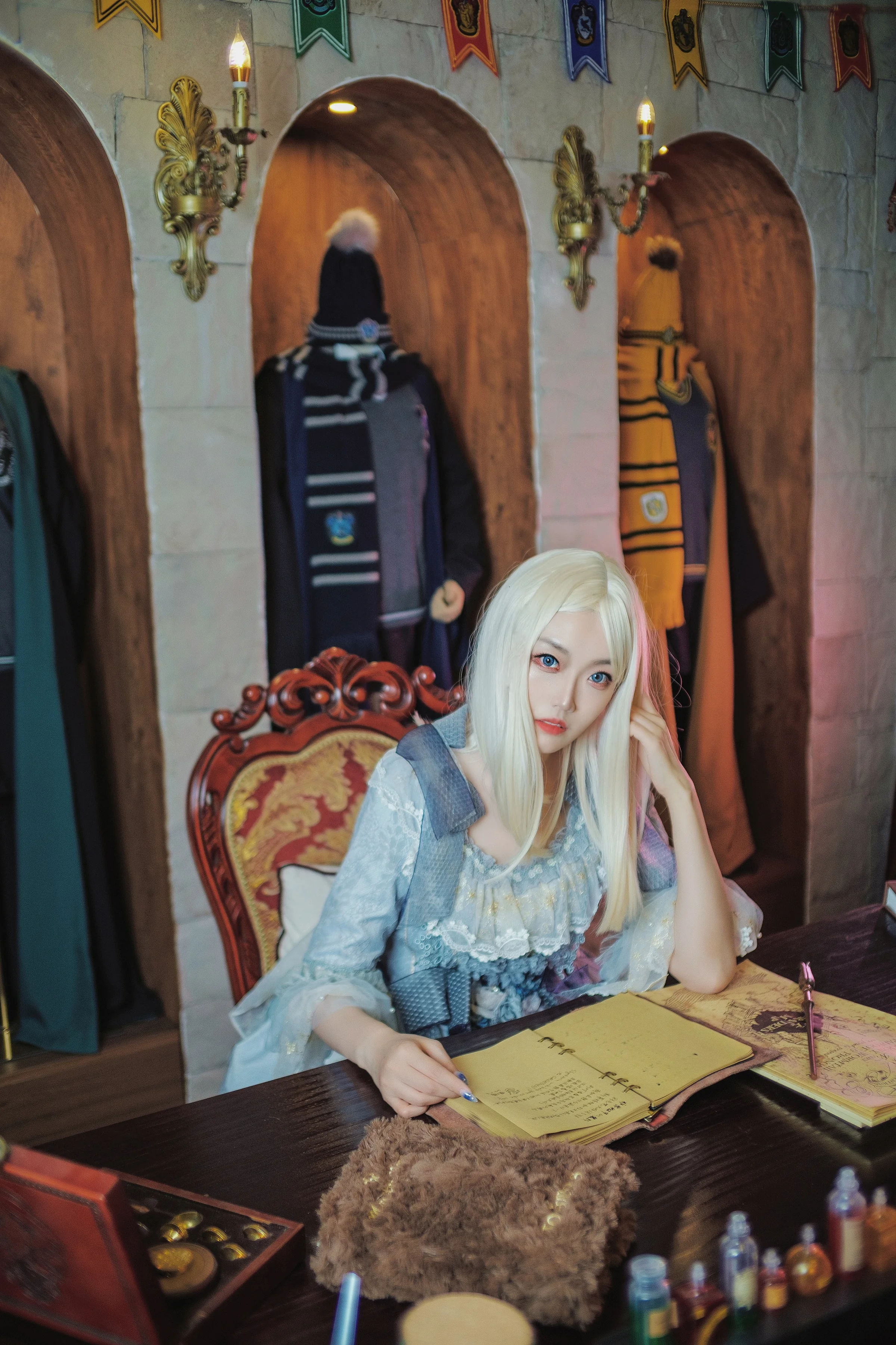 哈利波特鹰院拉文克劳luna COS写真