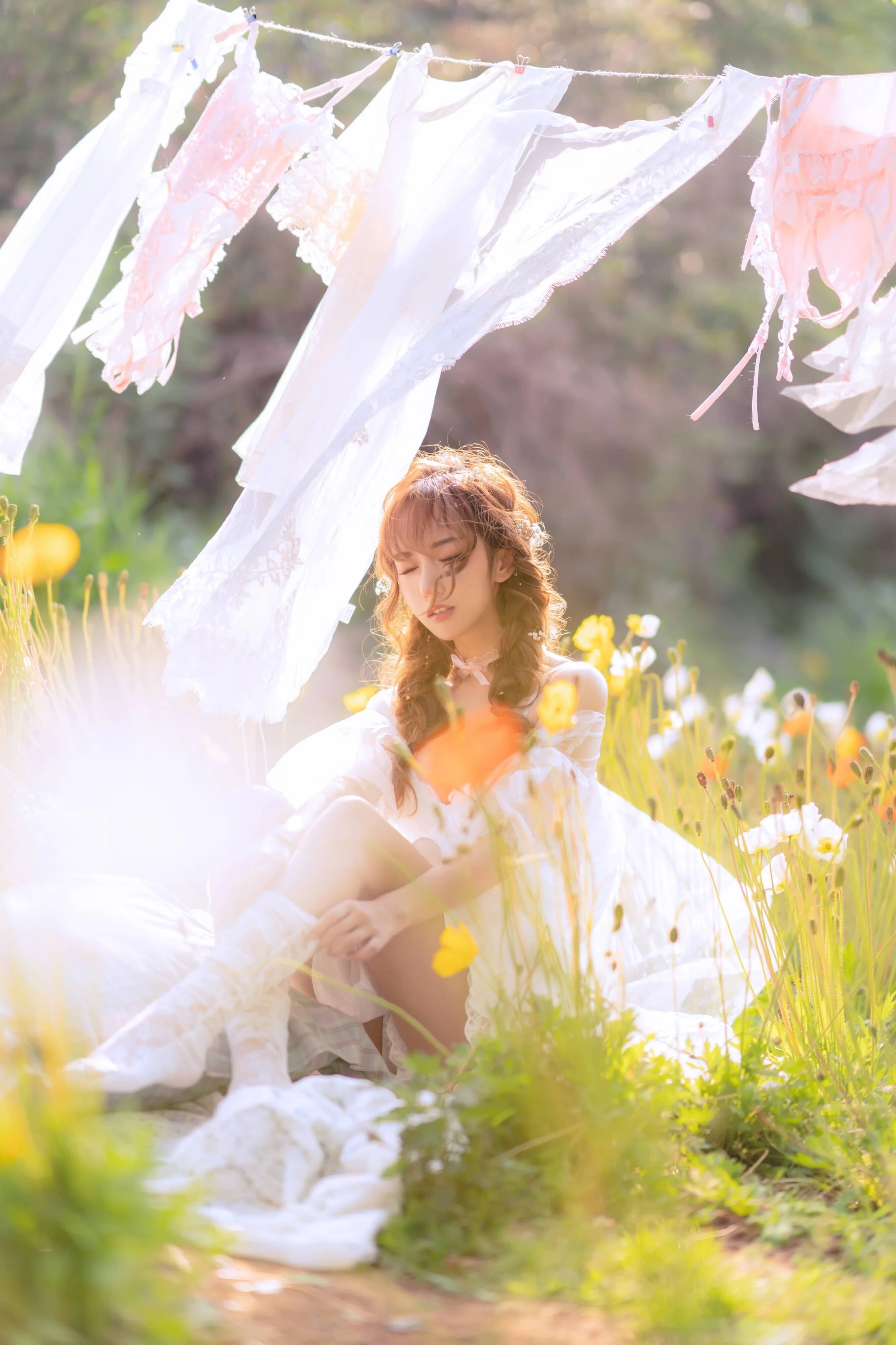 过期米线线喵 夏日限定 晒衣服 [41P]｜高清图片集