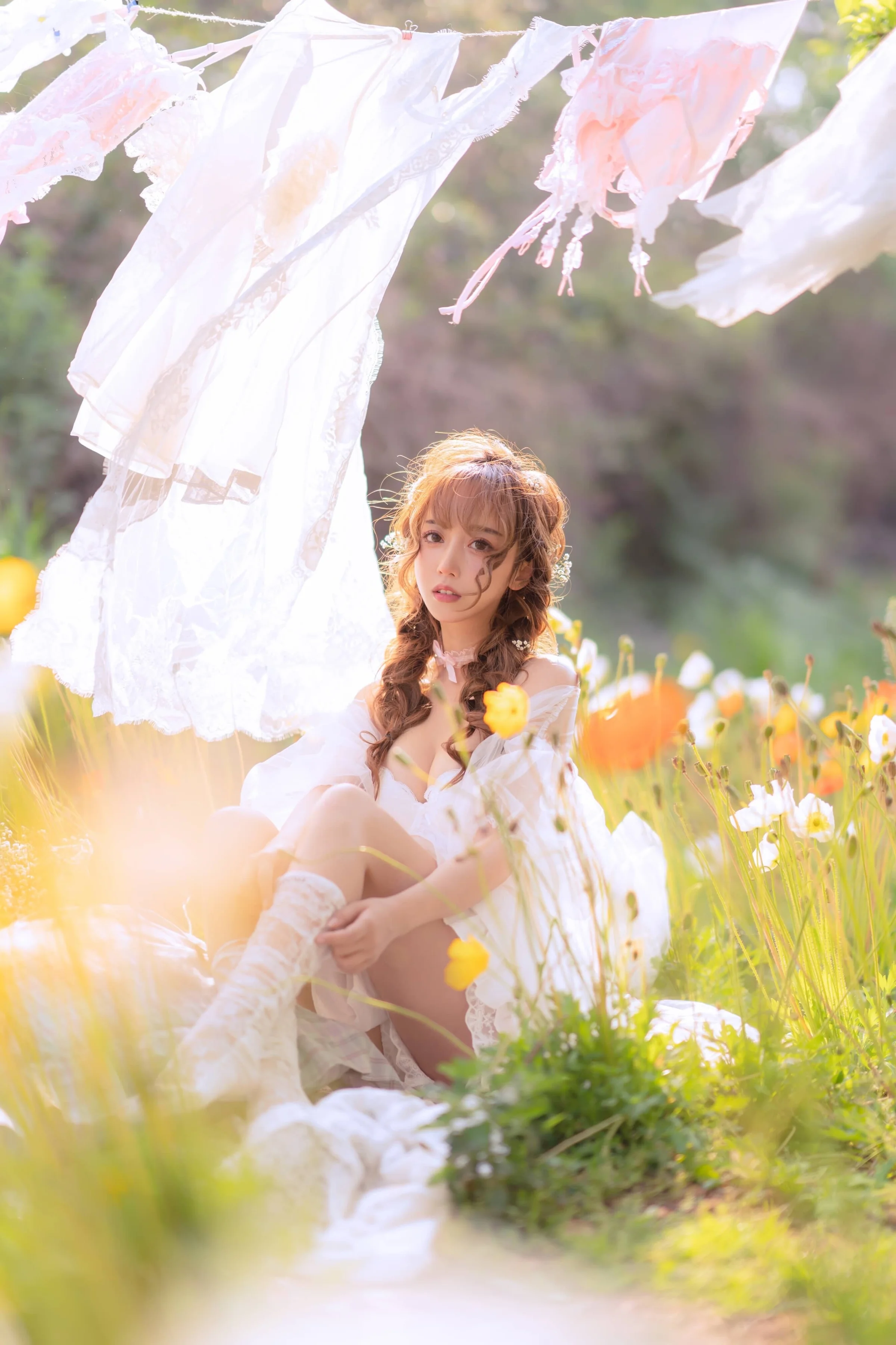 过期米线线喵 夏日限定 晒衣服 [41P]｜高清图片集