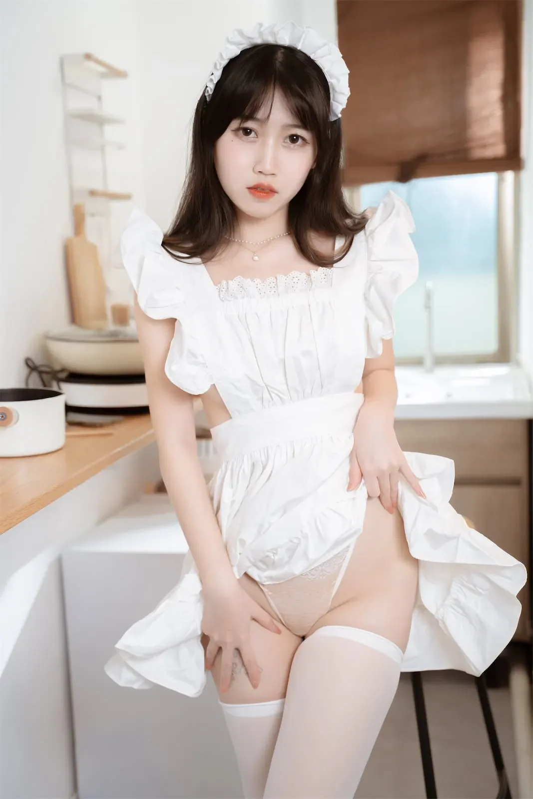 不呆猫 – 厨房小女仆｜高清图片集