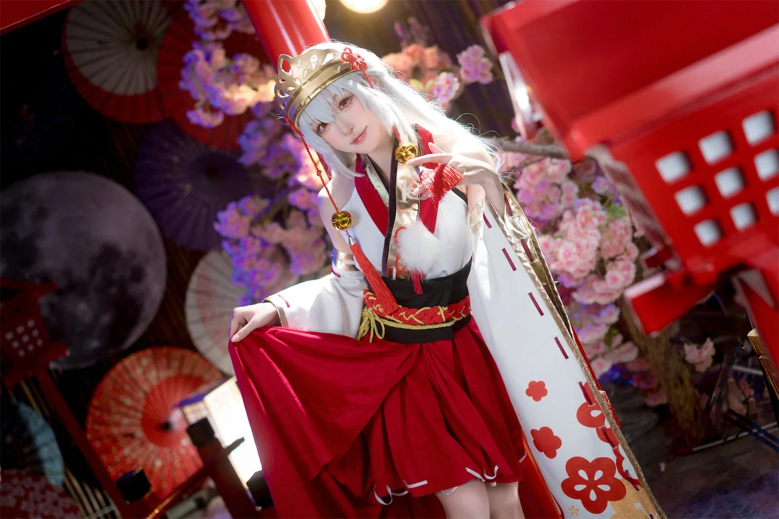 阿包也是兔娘 – 巫女浴池｜高清图片集