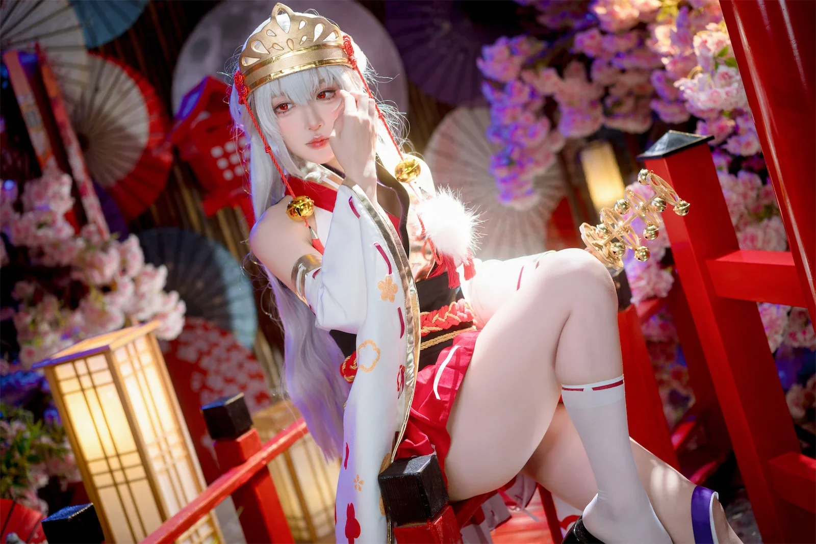 阿包也是兔娘 – 巫女浴池｜高清图片集