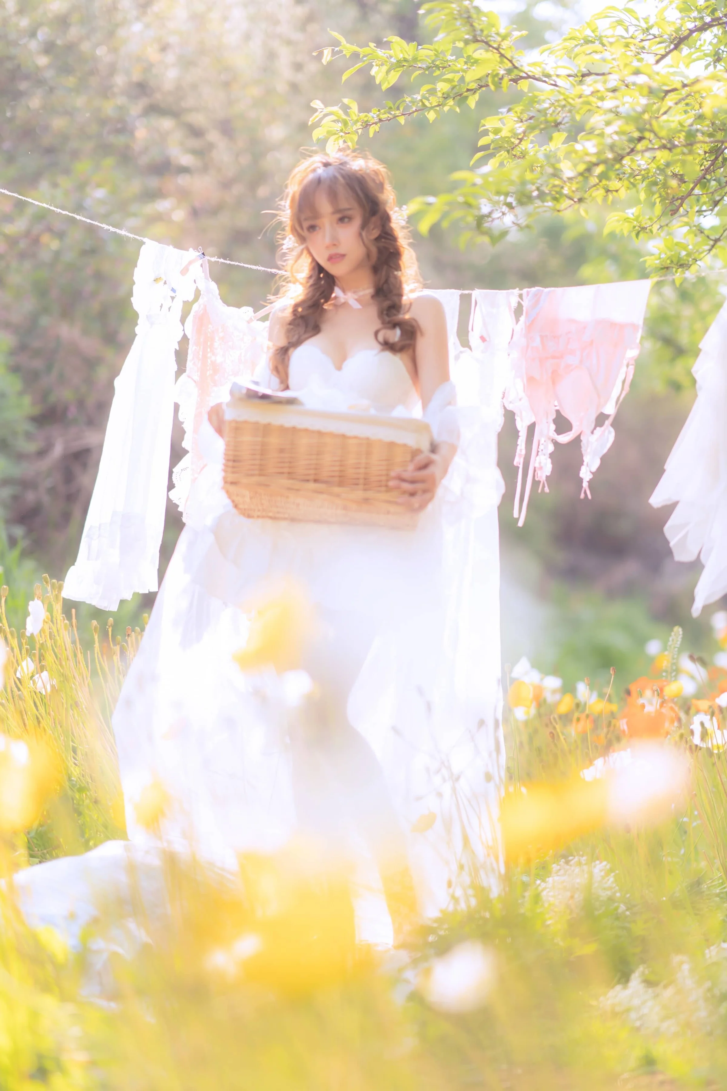 过期米线线喵 夏日限定 晒衣服 [41P]｜高清图片集