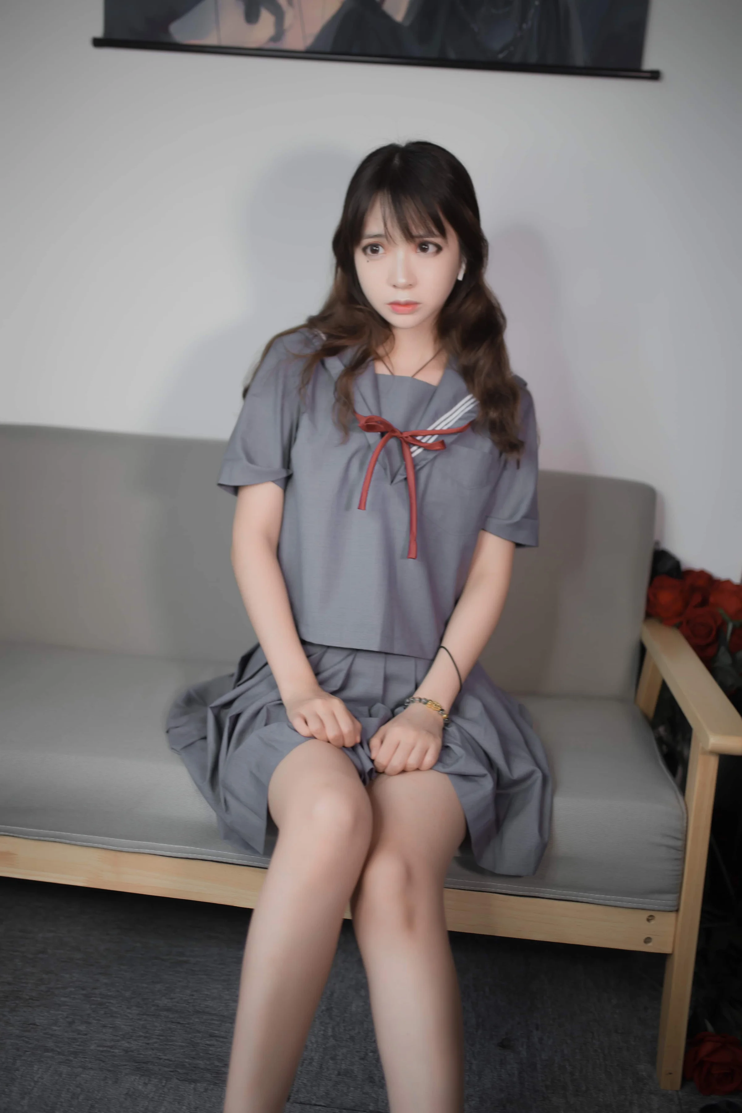 疯猫ss – 蓝灰JK [29P]｜高清图片集