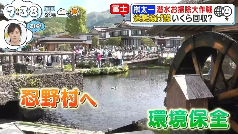 日本人氣觀光地《忍野八海》跟拍潛水員回收觀光客亂丟的硬幣｜高清图片集
