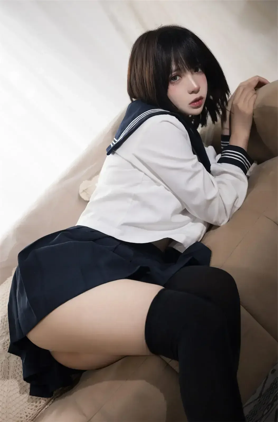疯猫ss – 制服JK过膝袜｜高清图片集