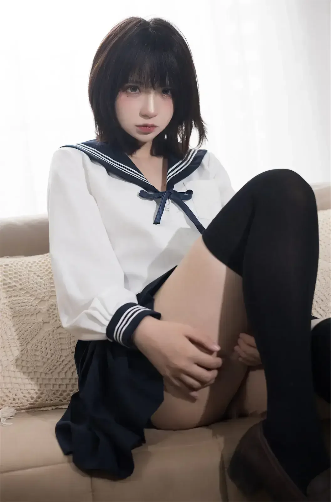 疯猫ss – 制服JK过膝袜｜高清图片集