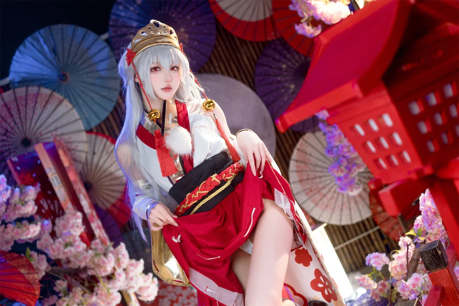 阿包也是兔娘 – 巫女浴池｜高清图片集