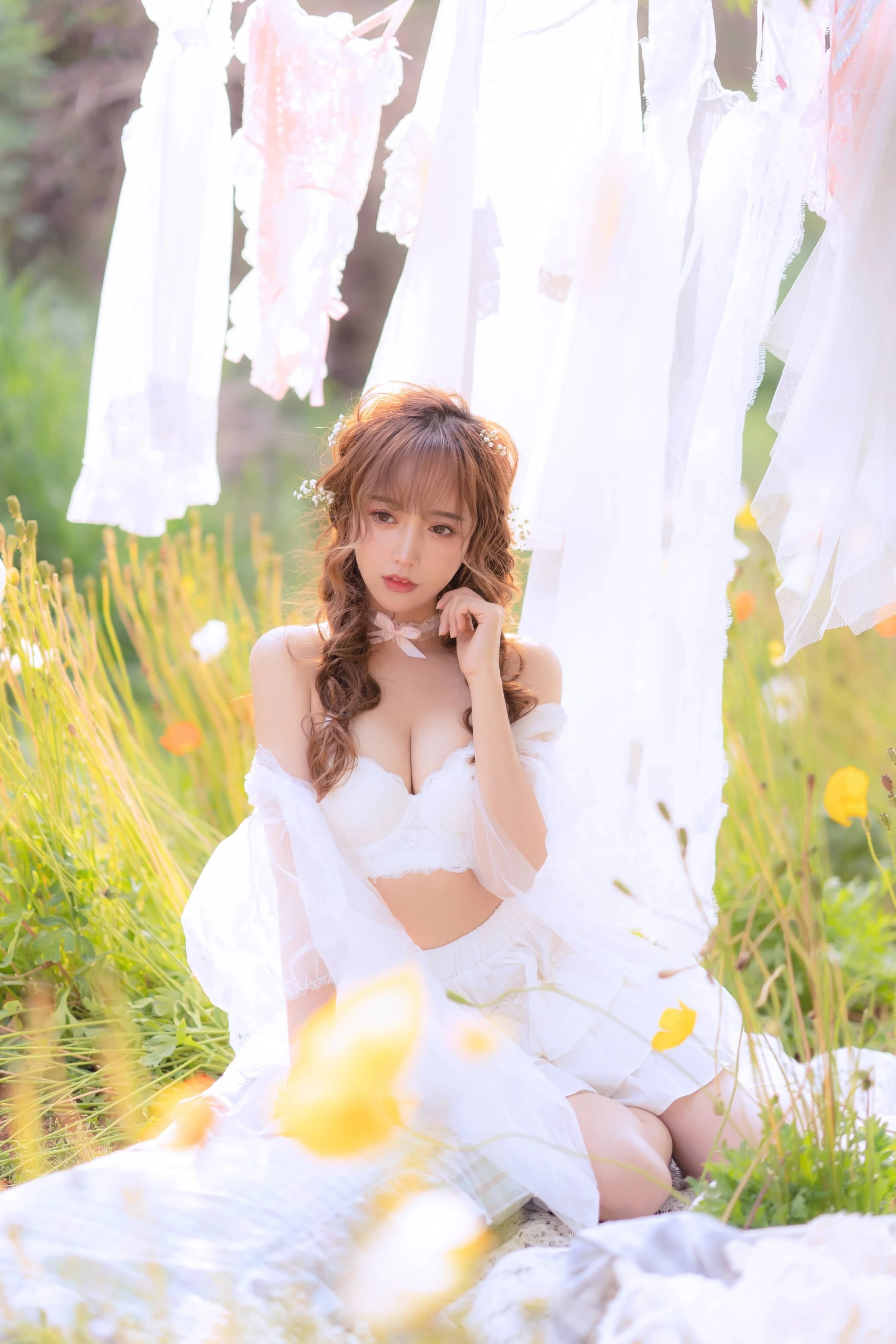 过期米线线喵 夏日限定 晒衣服 [41P]｜高清图片集