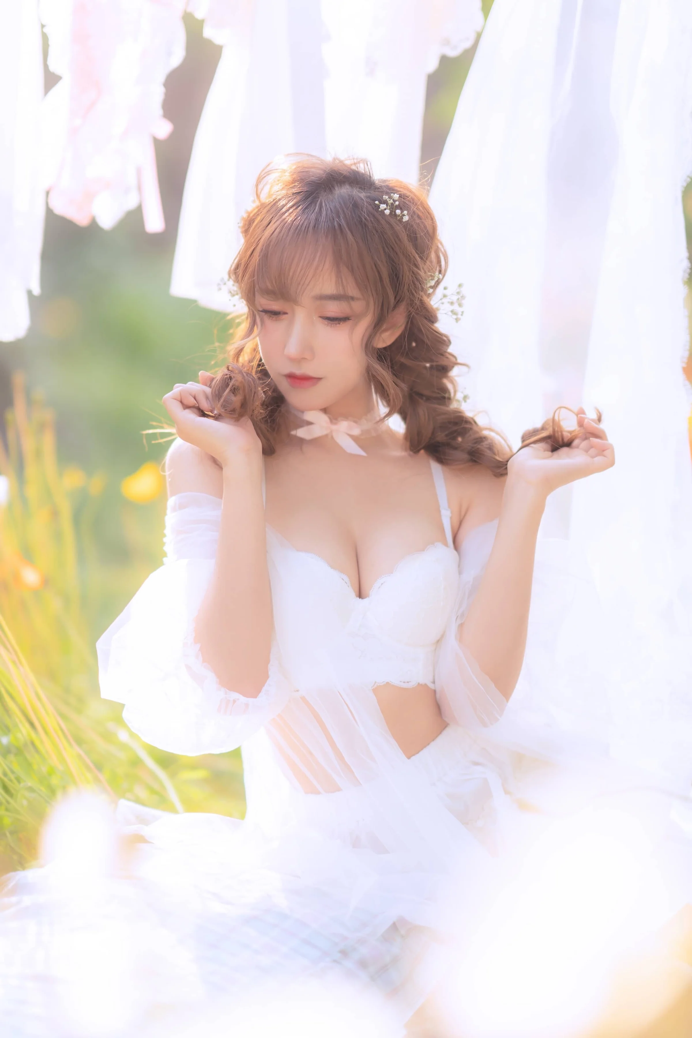 过期米线线喵 夏日限定 晒衣服 [41P]｜高清图片集