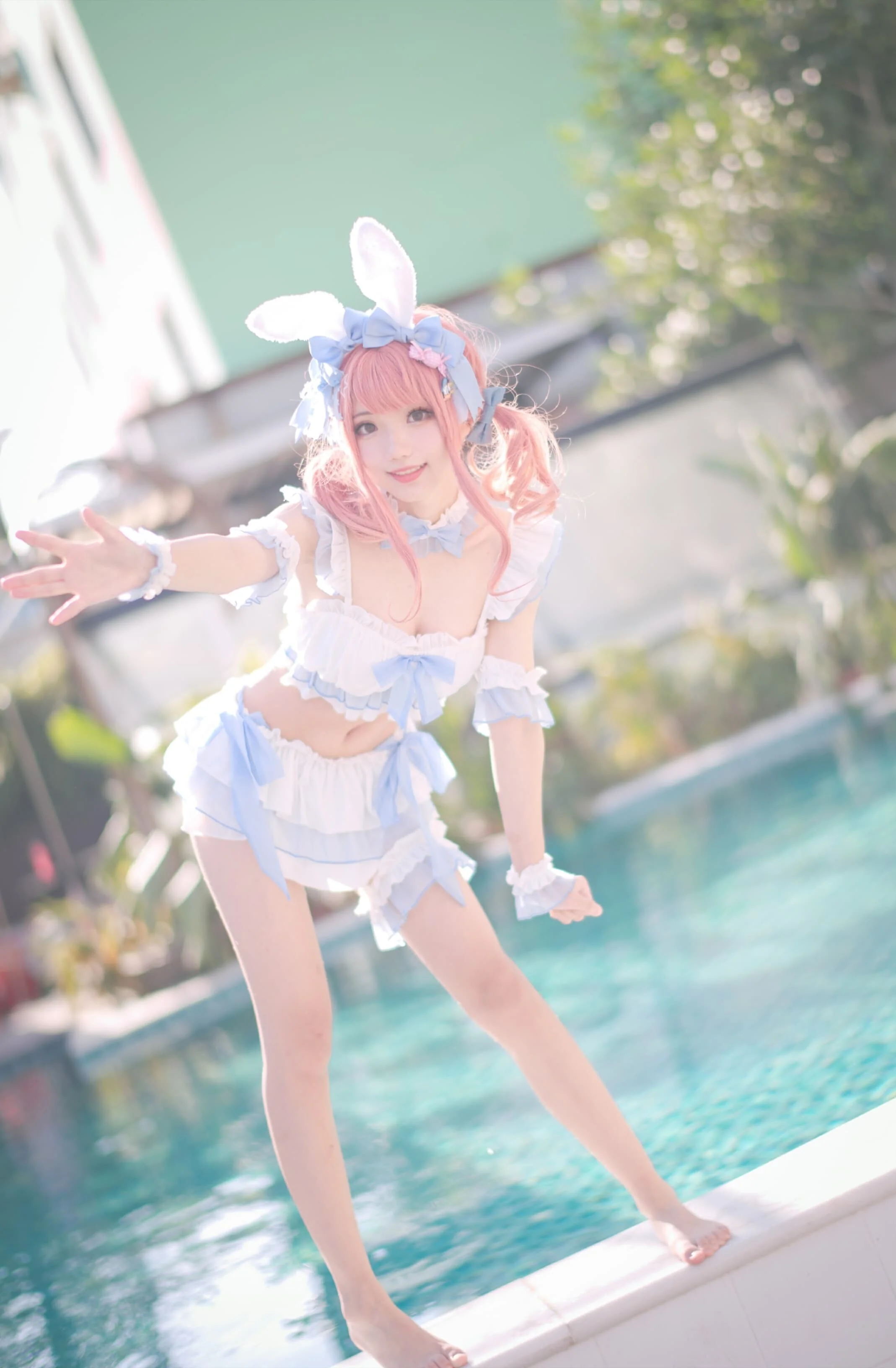 花柒Hana 夏日甜芯泳装写真