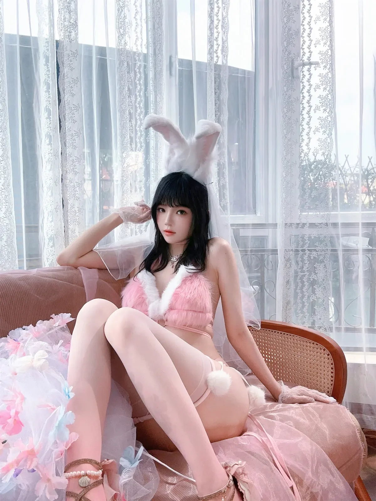 桜桃喵 – 花嫁兔｜高清图片集