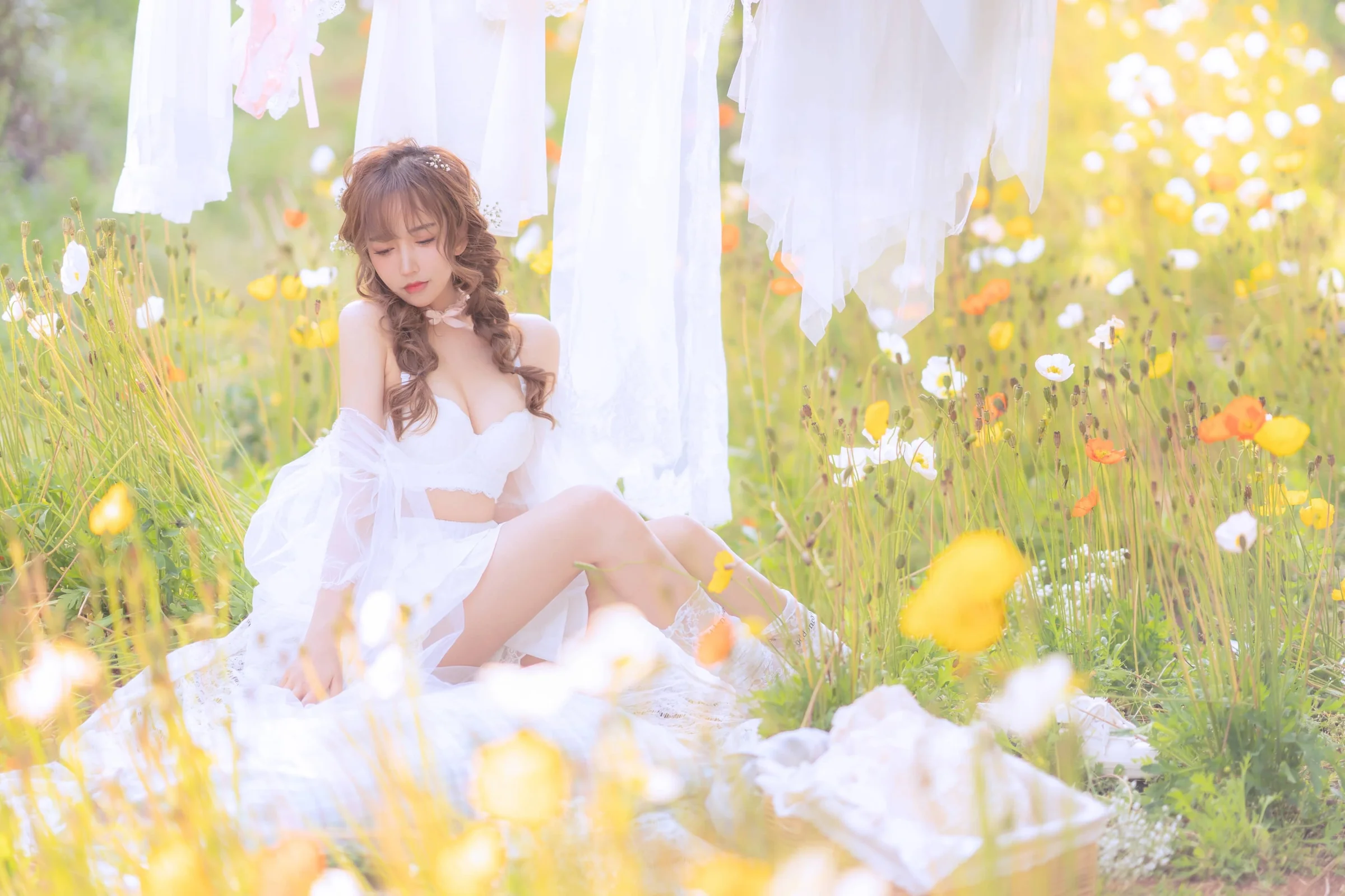 过期米线线喵 夏日限定 晒衣服 [41P]｜高清图片集