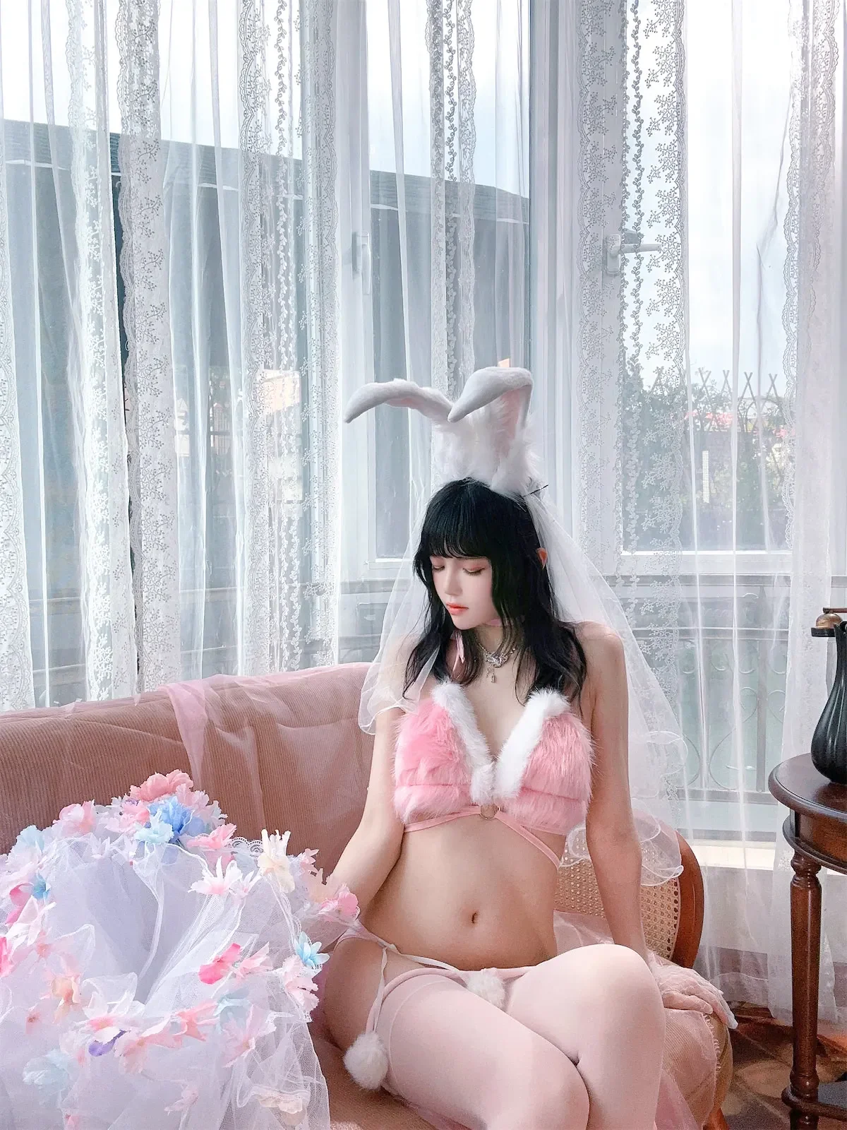 桜桃喵 – 花嫁兔｜高清图片集