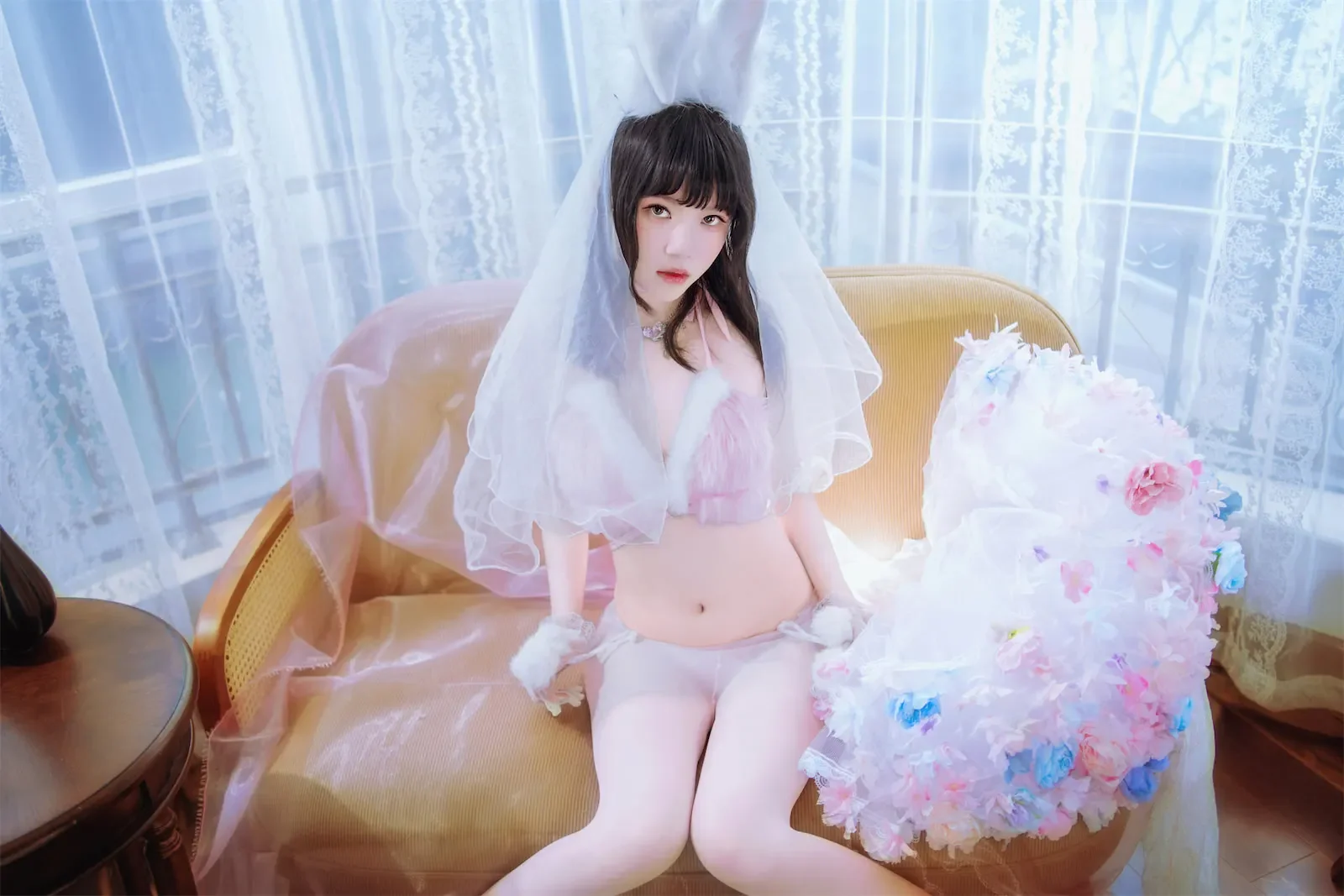桜桃喵 – 花嫁兔｜高清图片集