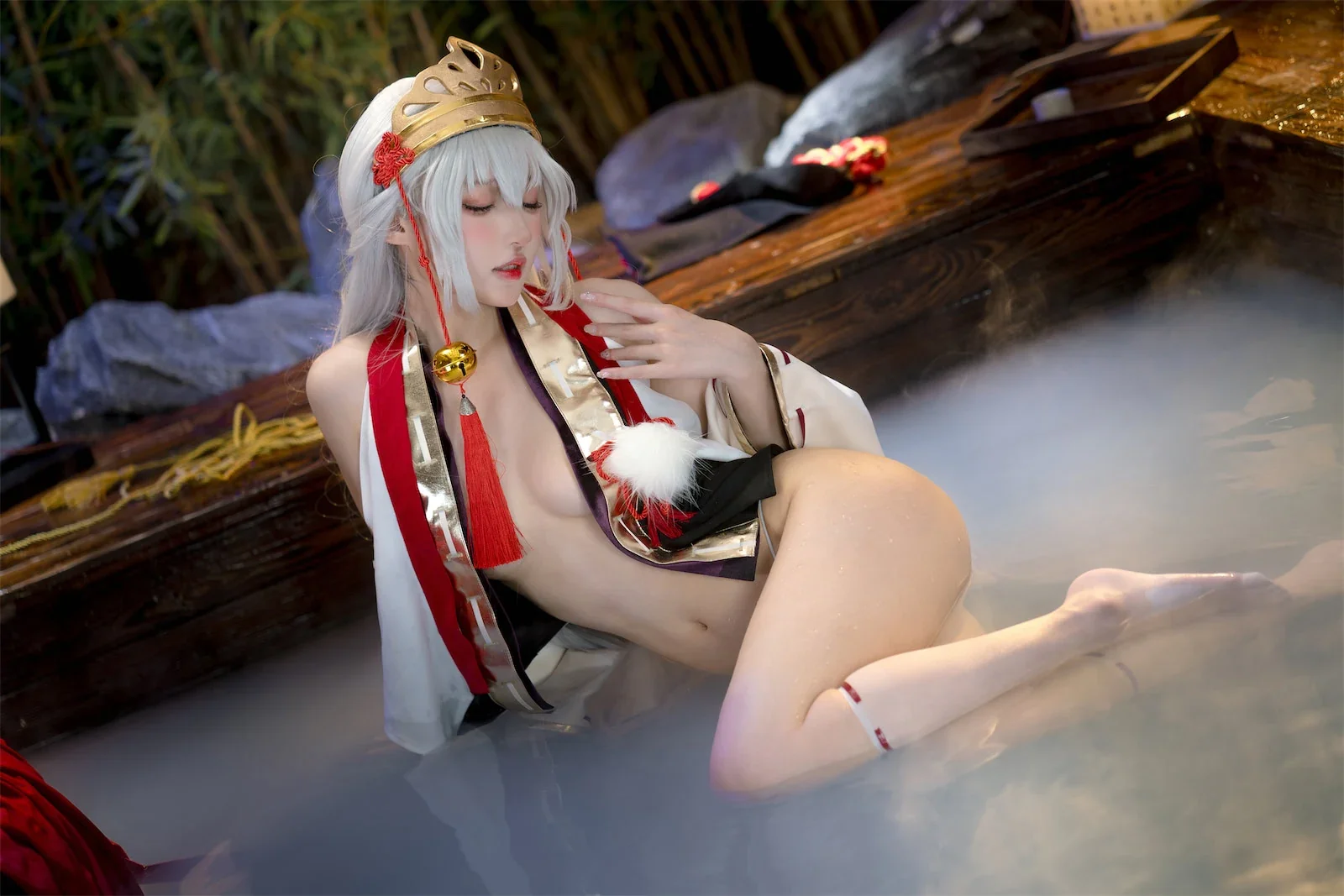 阿包也是兔娘 – 巫女浴池｜高清图片集