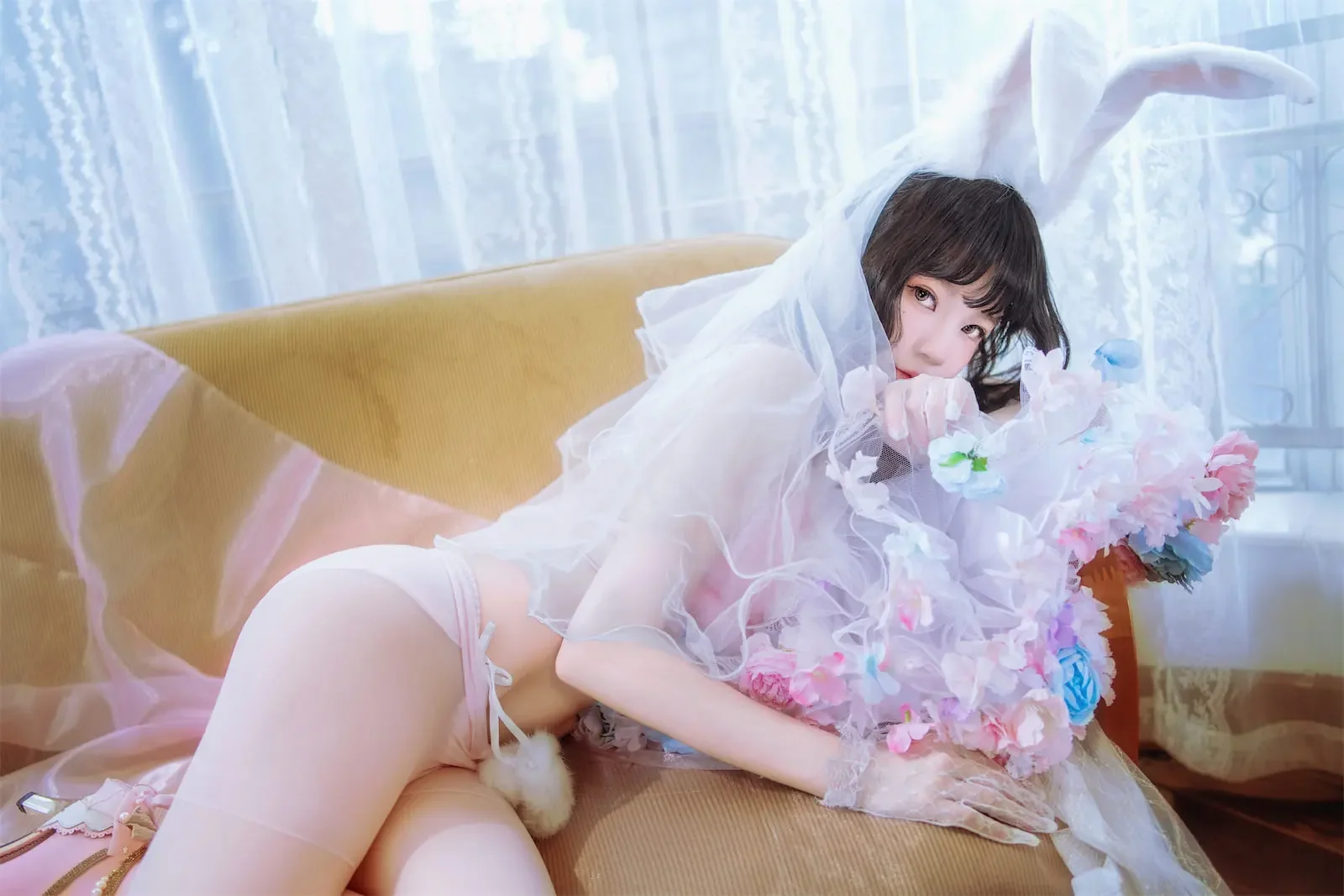桜桃喵 – 花嫁兔｜高清图片集