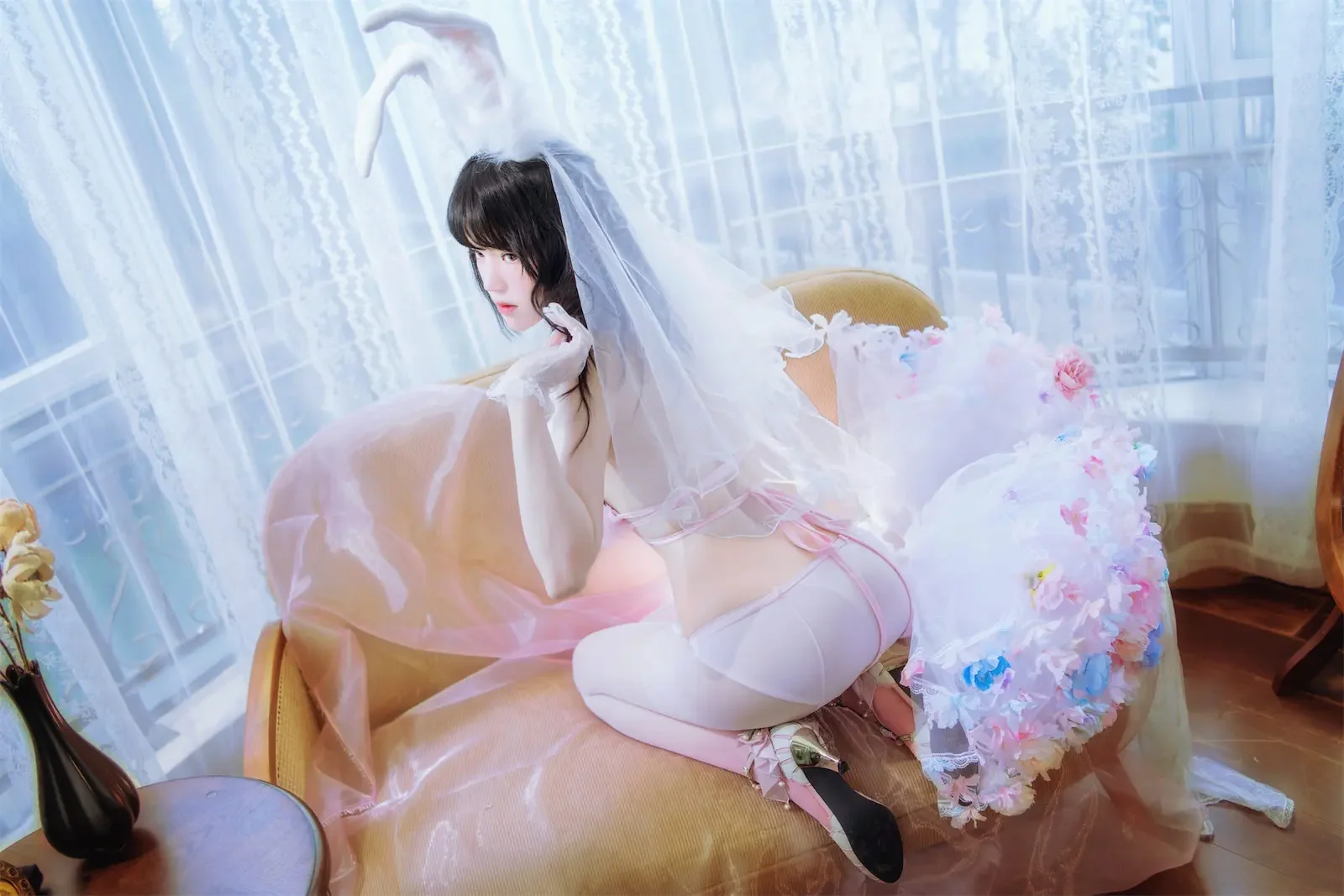 桜桃喵 – 花嫁兔｜高清图片集