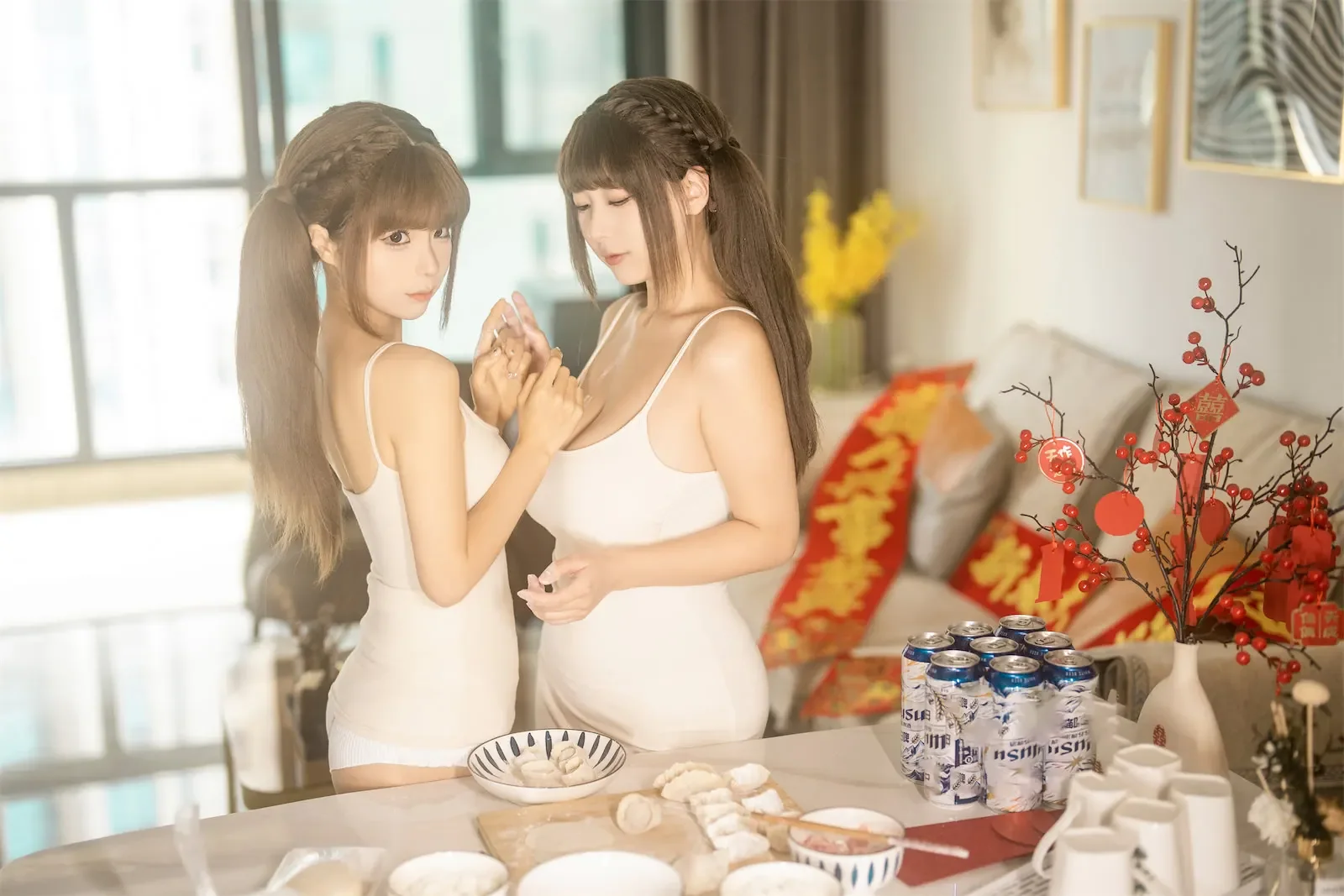 蠢沫沫 – 双人新春贺岁｜高清图片集