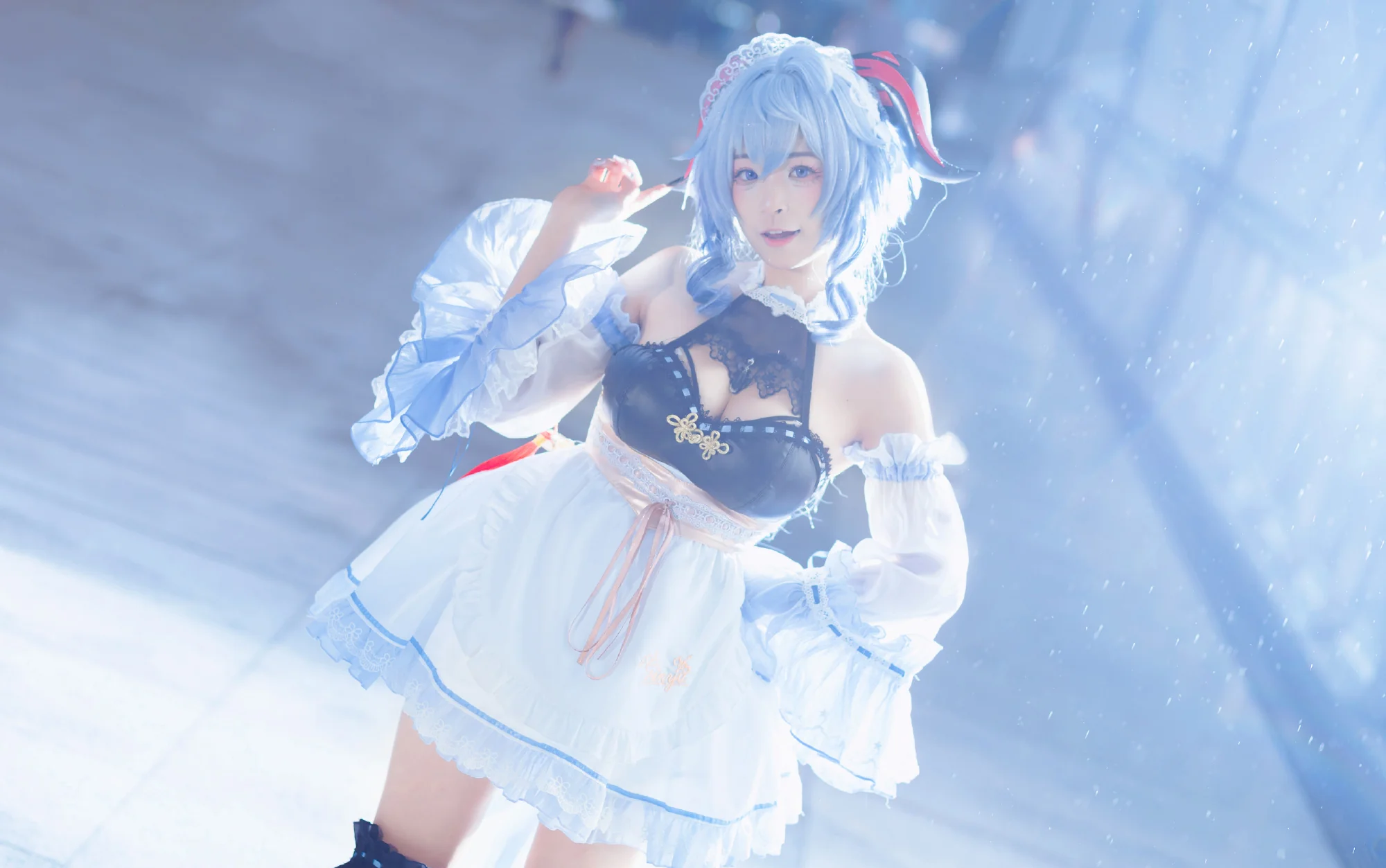 《原神》甘雨椰羊女仆COS写真