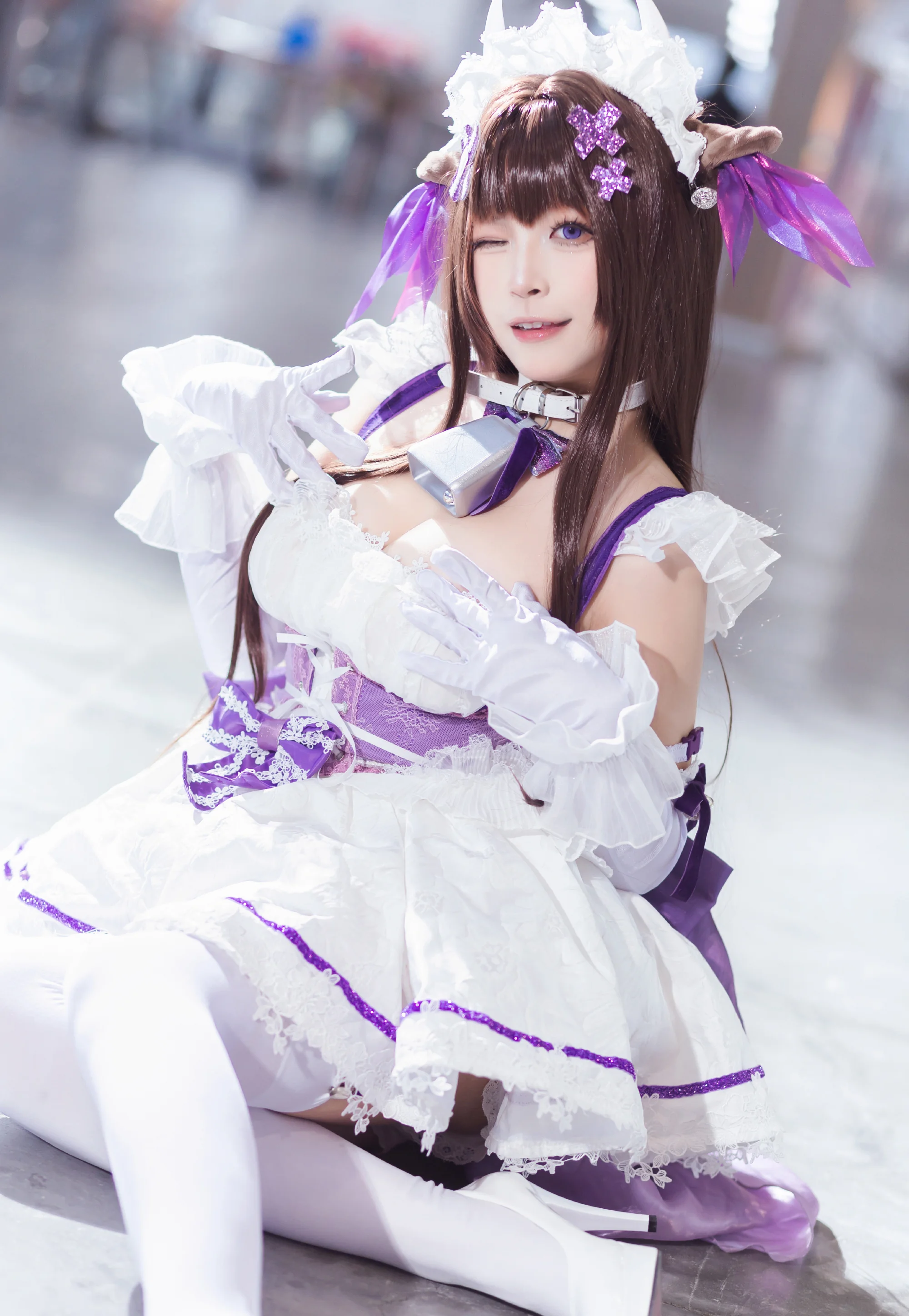 《碧蓝航线》指挥官女仆COS写真
