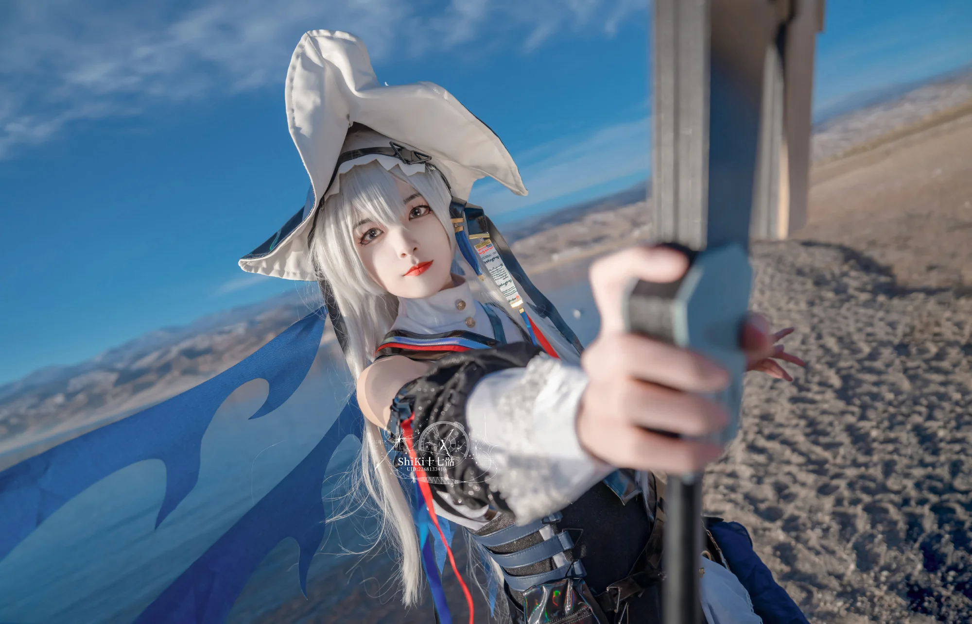 《明日方舟》归溟幽灵鲨COS写真