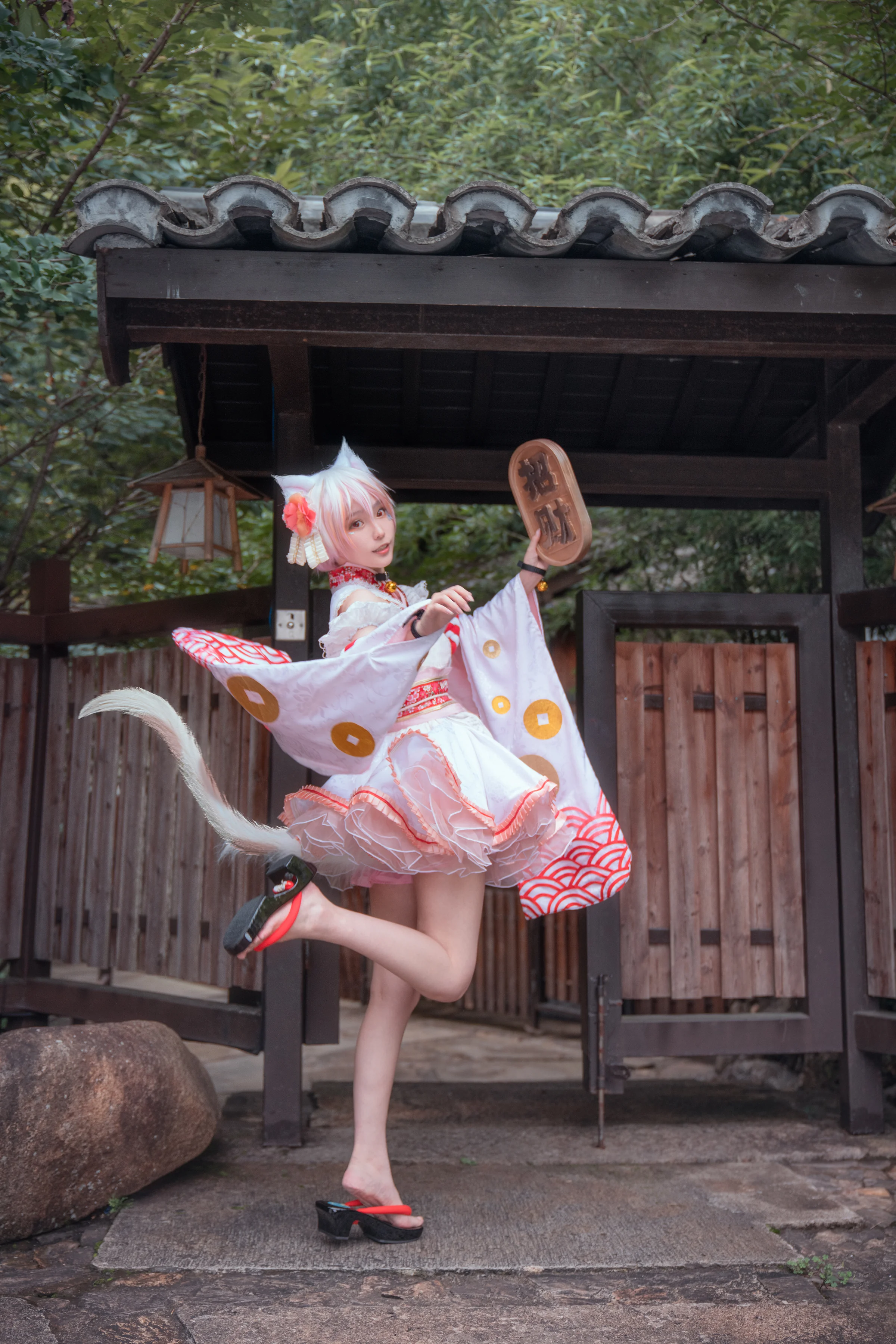 东方project豪德寺三花招财猫COS写真
