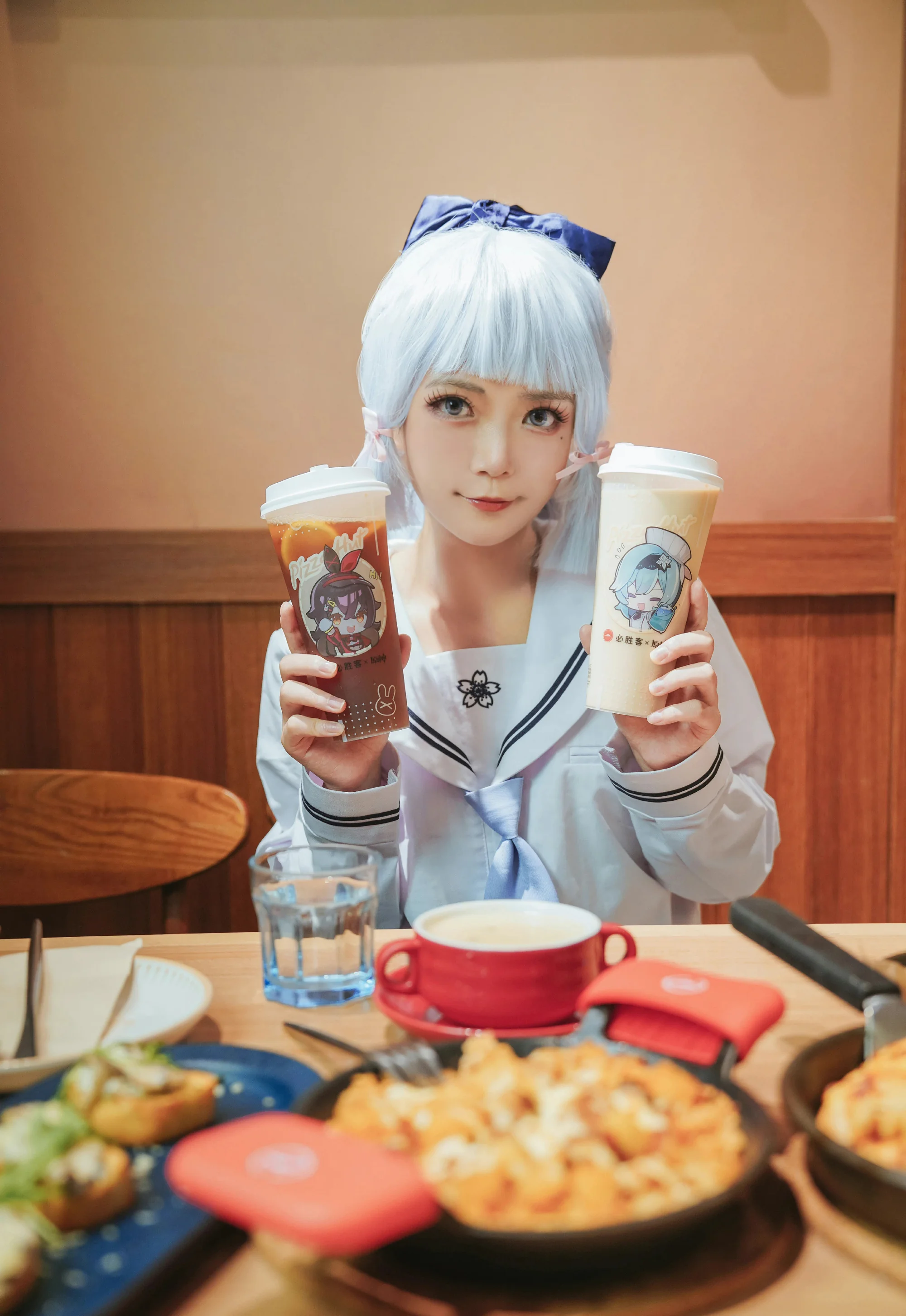 《原神》神里绫华喜茶联名jk制服COS写真