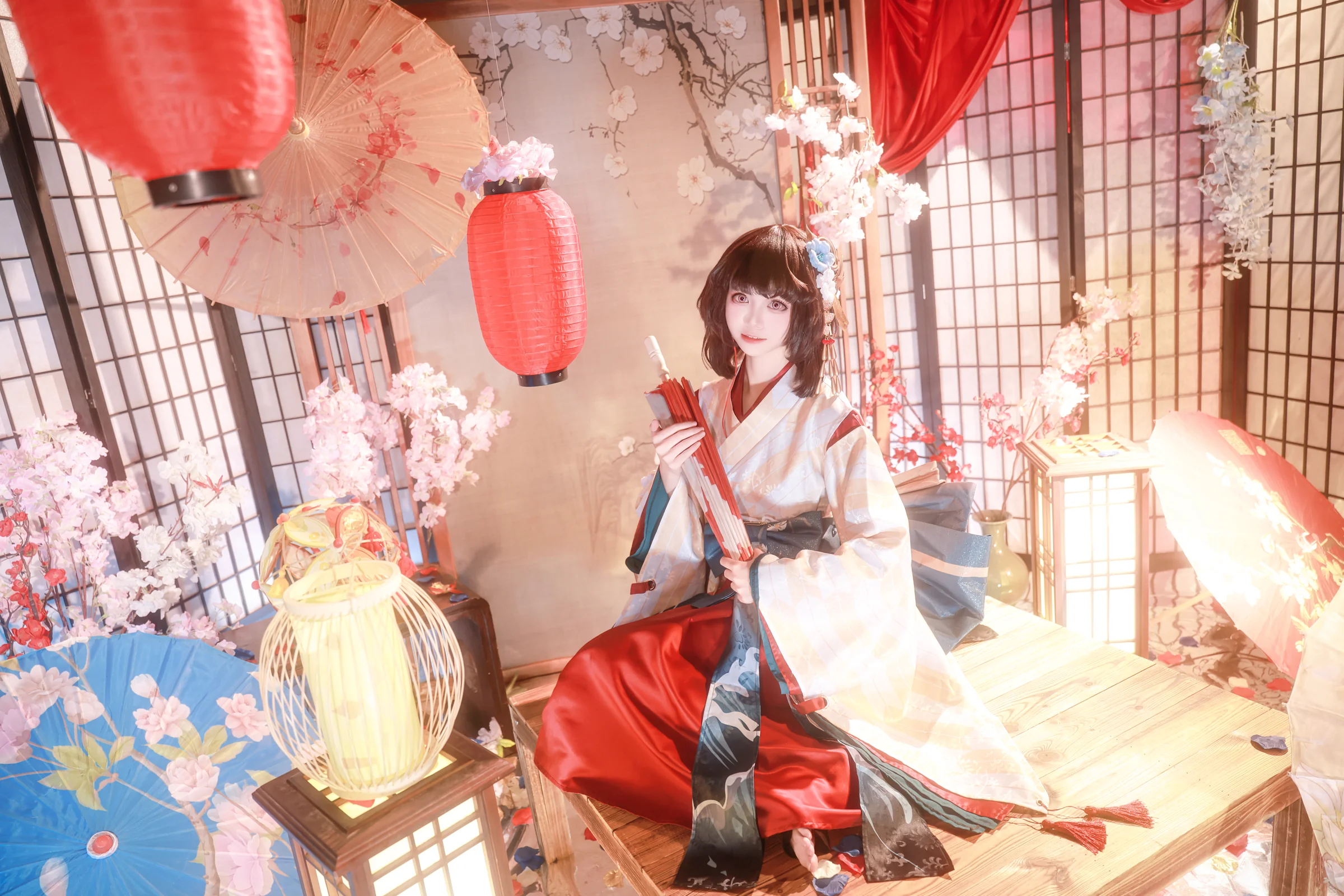 《阴阳师》神乐COS写真