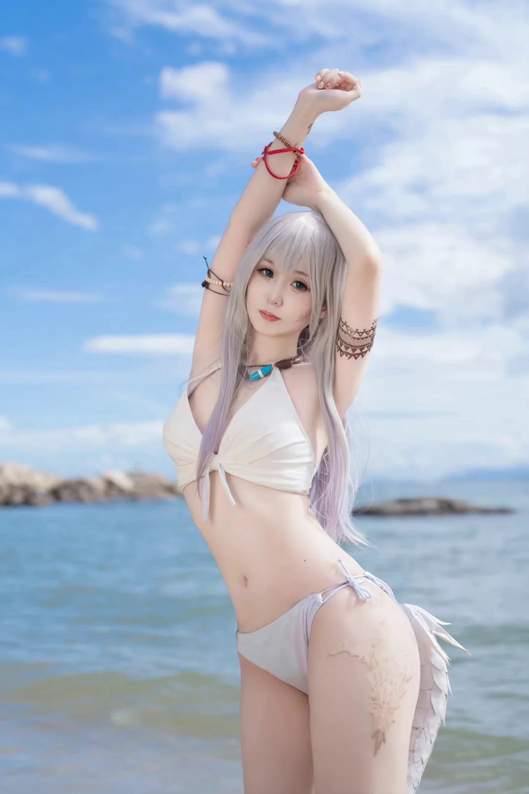 《最终幻想14 》龙娘COS写真