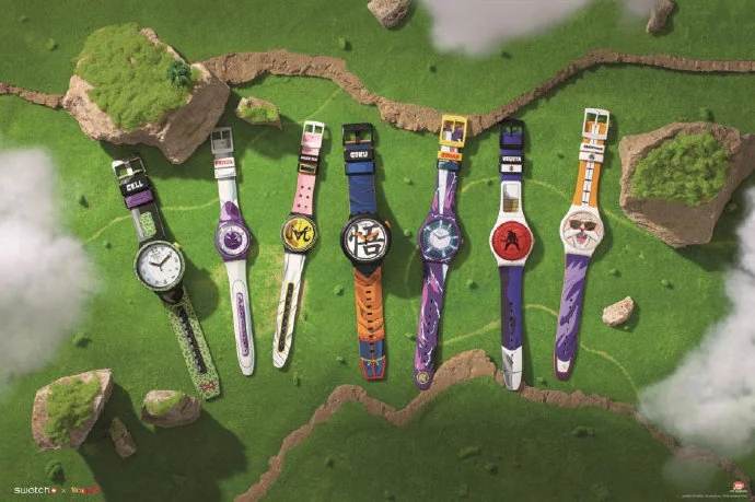 SWATCH X DRAGON BALL Z 系列全新上线 悟空，沙鲁，弗利萨，魔人布欧，悟饭，贝吉塔，龟仙人与神龙齐聚，以腕间妙趣召唤革新能量｜高清图片集
