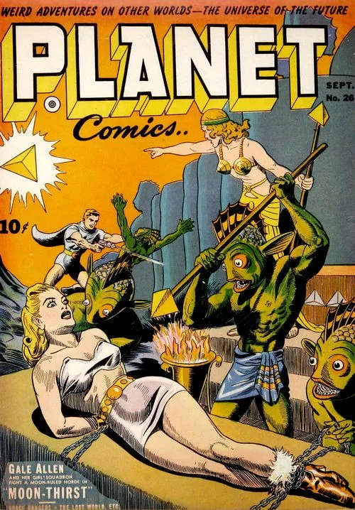 美国老科幻漫画杂志《planet》封面｜高清图片集
