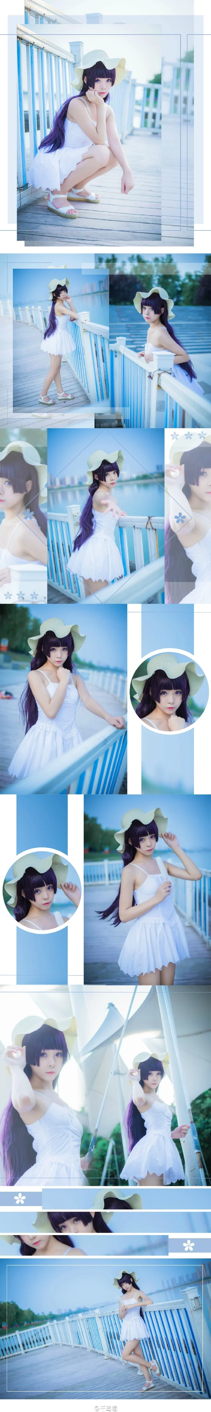 【COS写真】我的妹妹哪有这么可爱 五更琉璃白裙