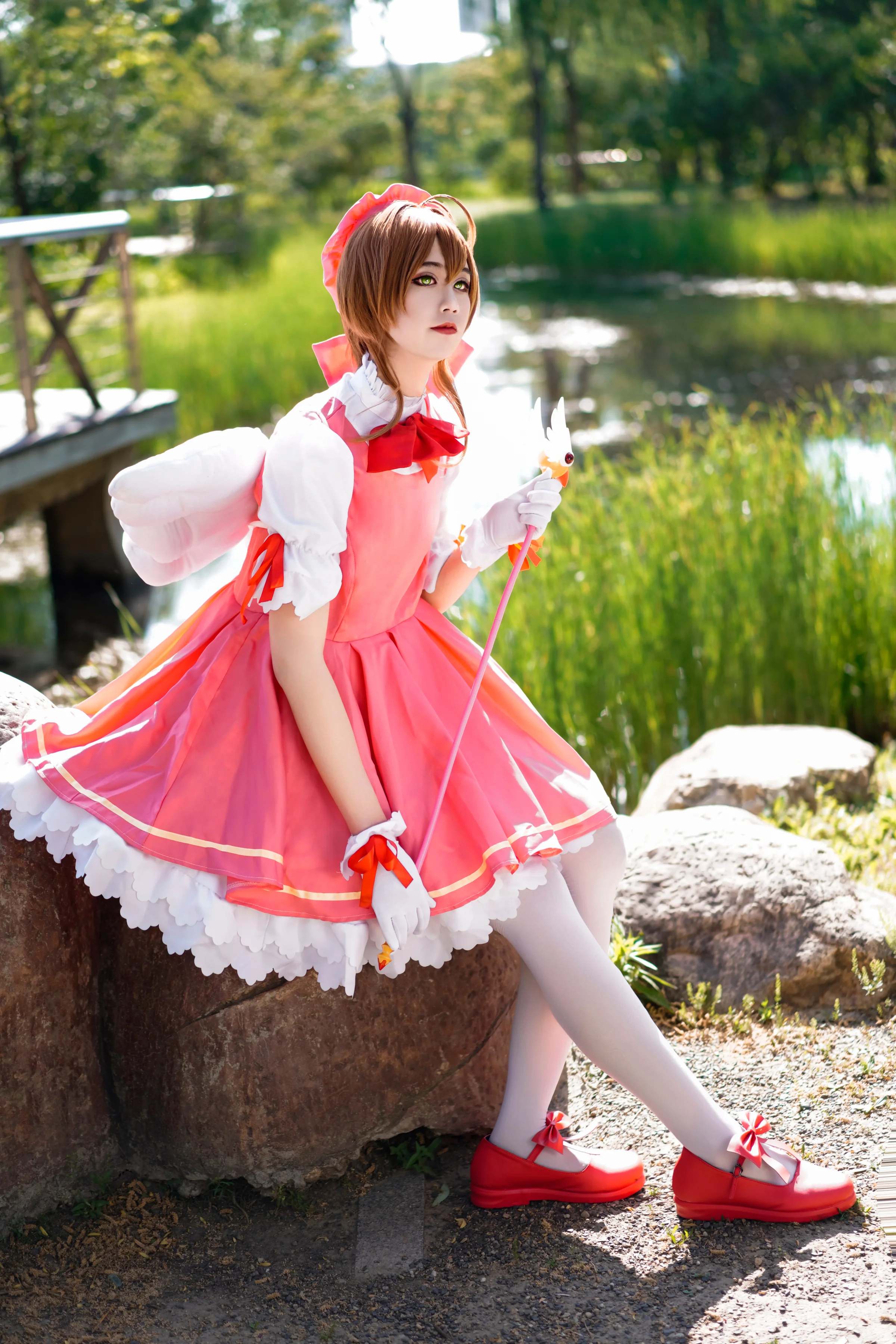 木之本樱红白战斗服｜高清图片集