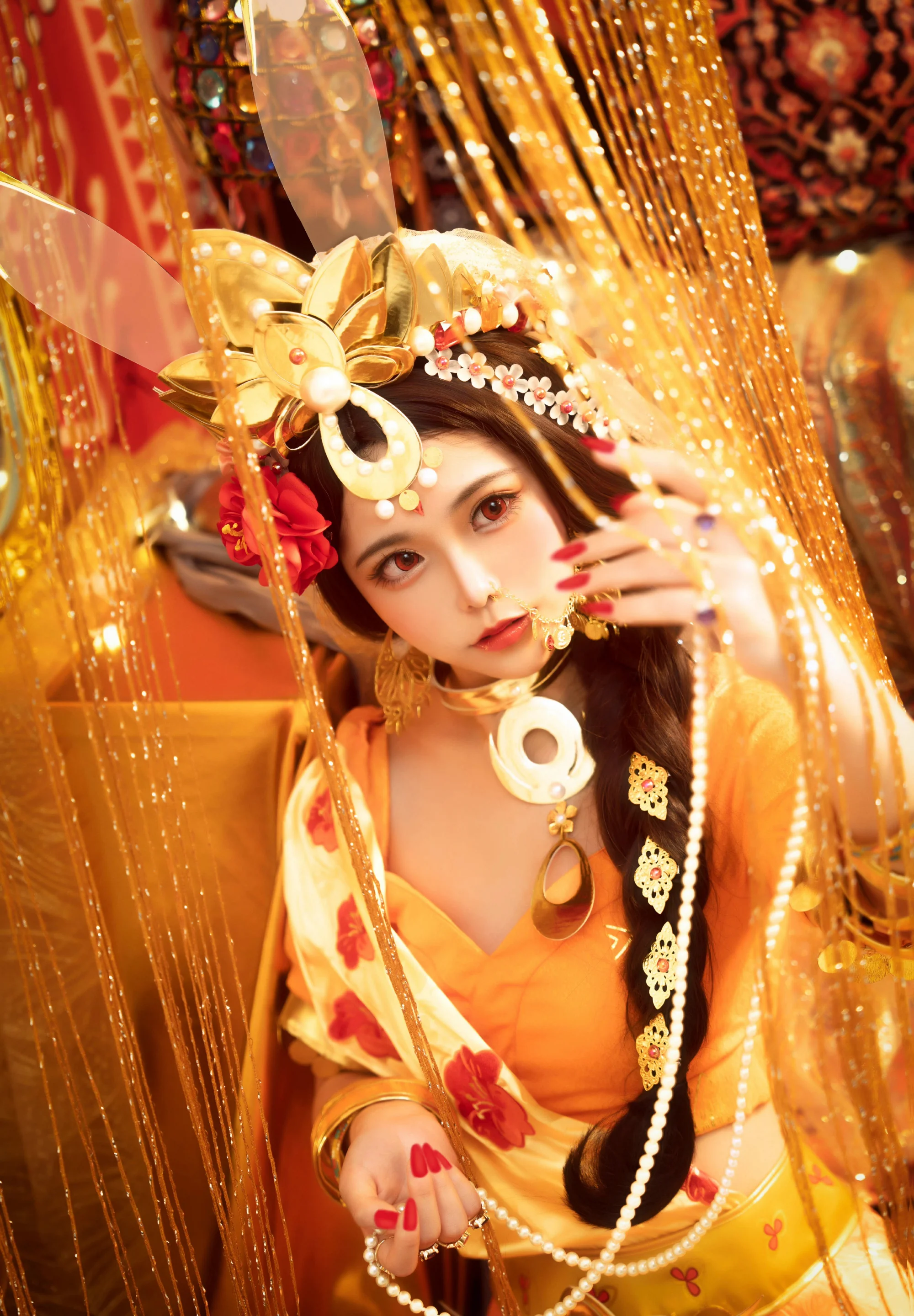 《王者荣耀》公孙离 玉兔公主COS写真