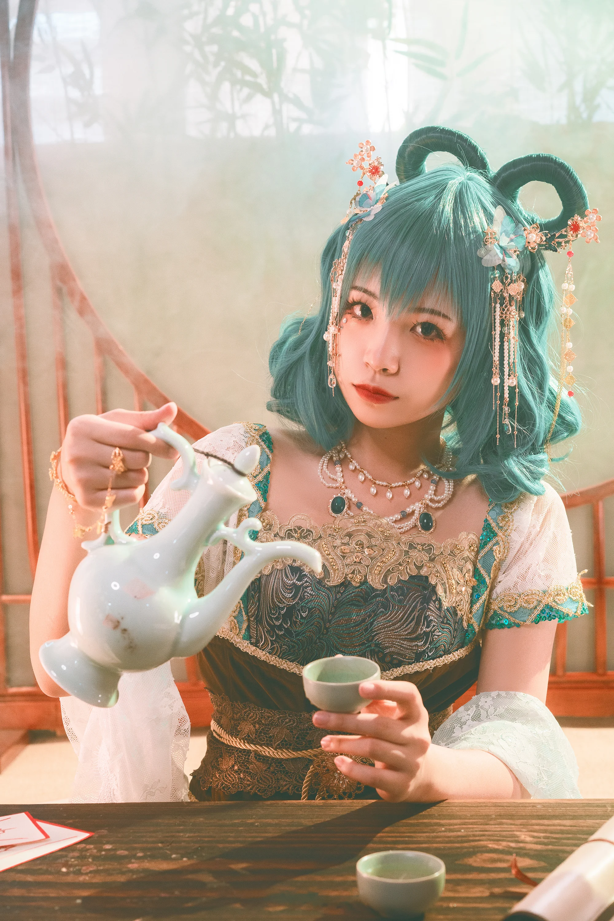 《东方project》霍青娥COS写真