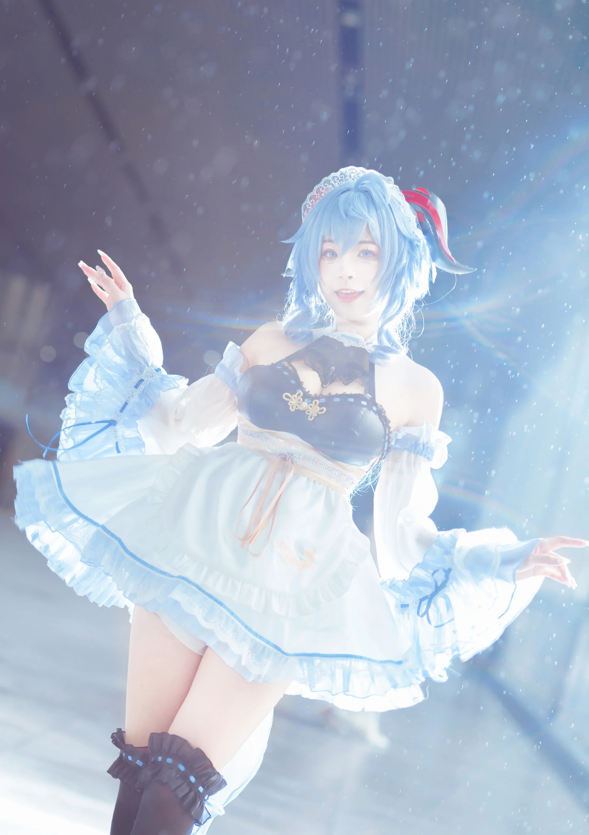 《原神》甘雨椰羊女仆COS写真