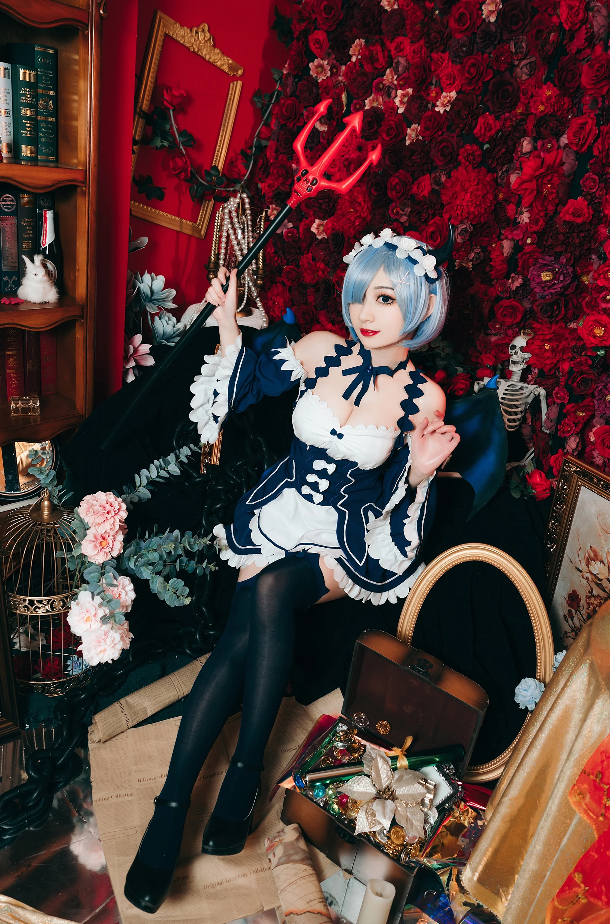 《从零开始的异世界生活》蕾姆小恶魔COS写真