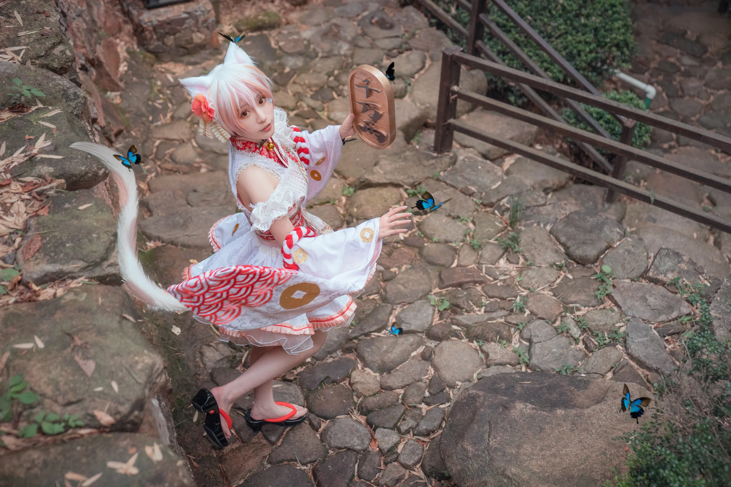 东方project豪德寺三花招财猫COS写真