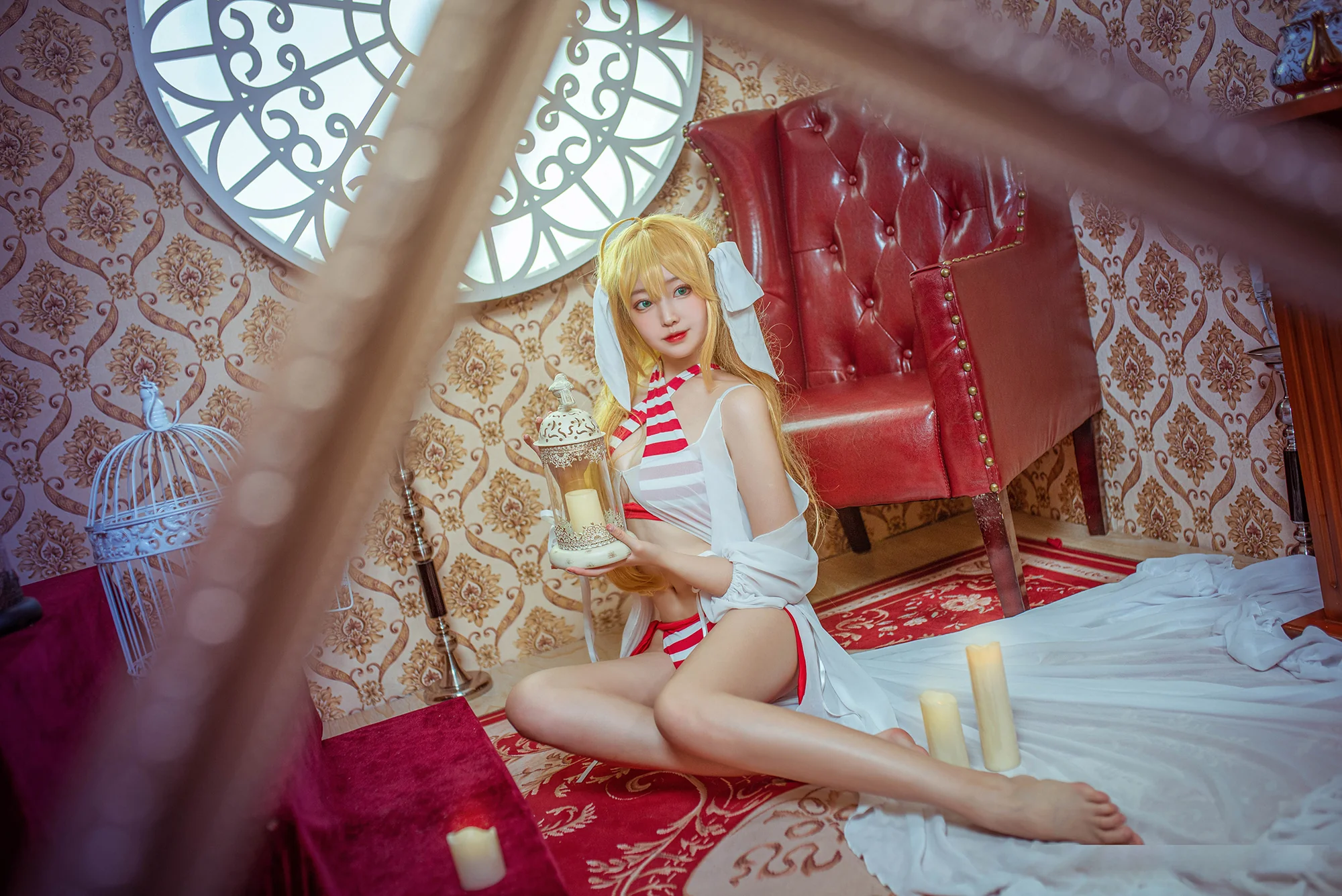《FGO》尼禄泳衣COS写真