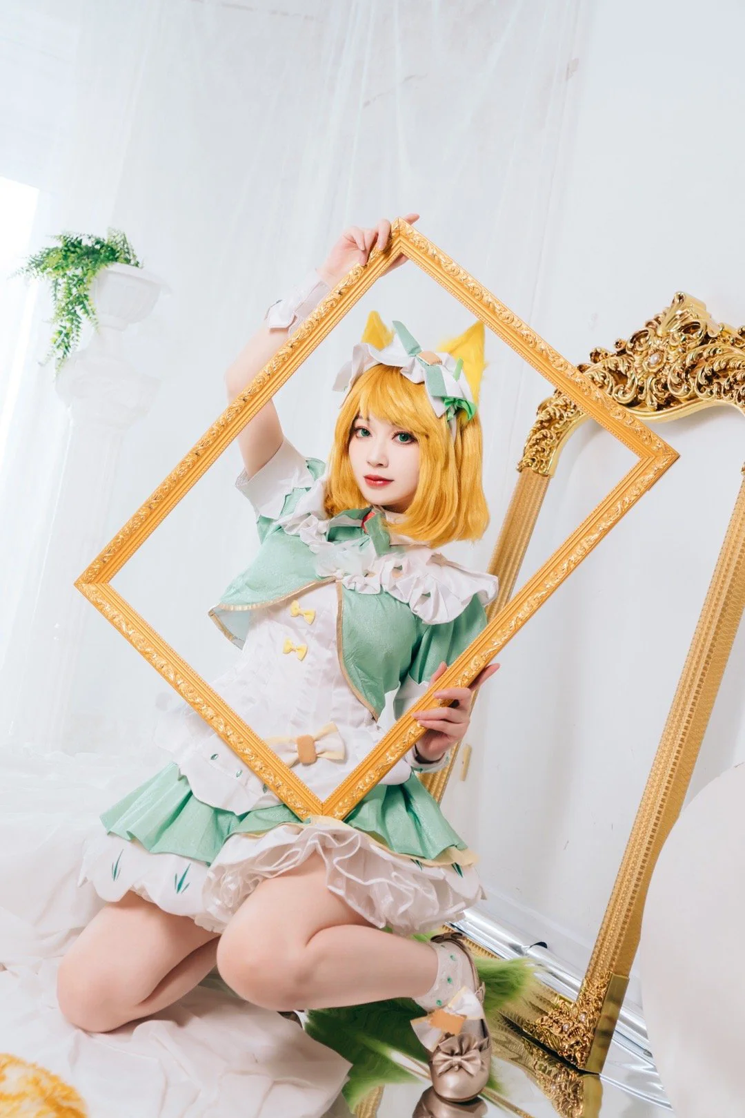 《王者荣耀》妲己女仆咖啡COS写真