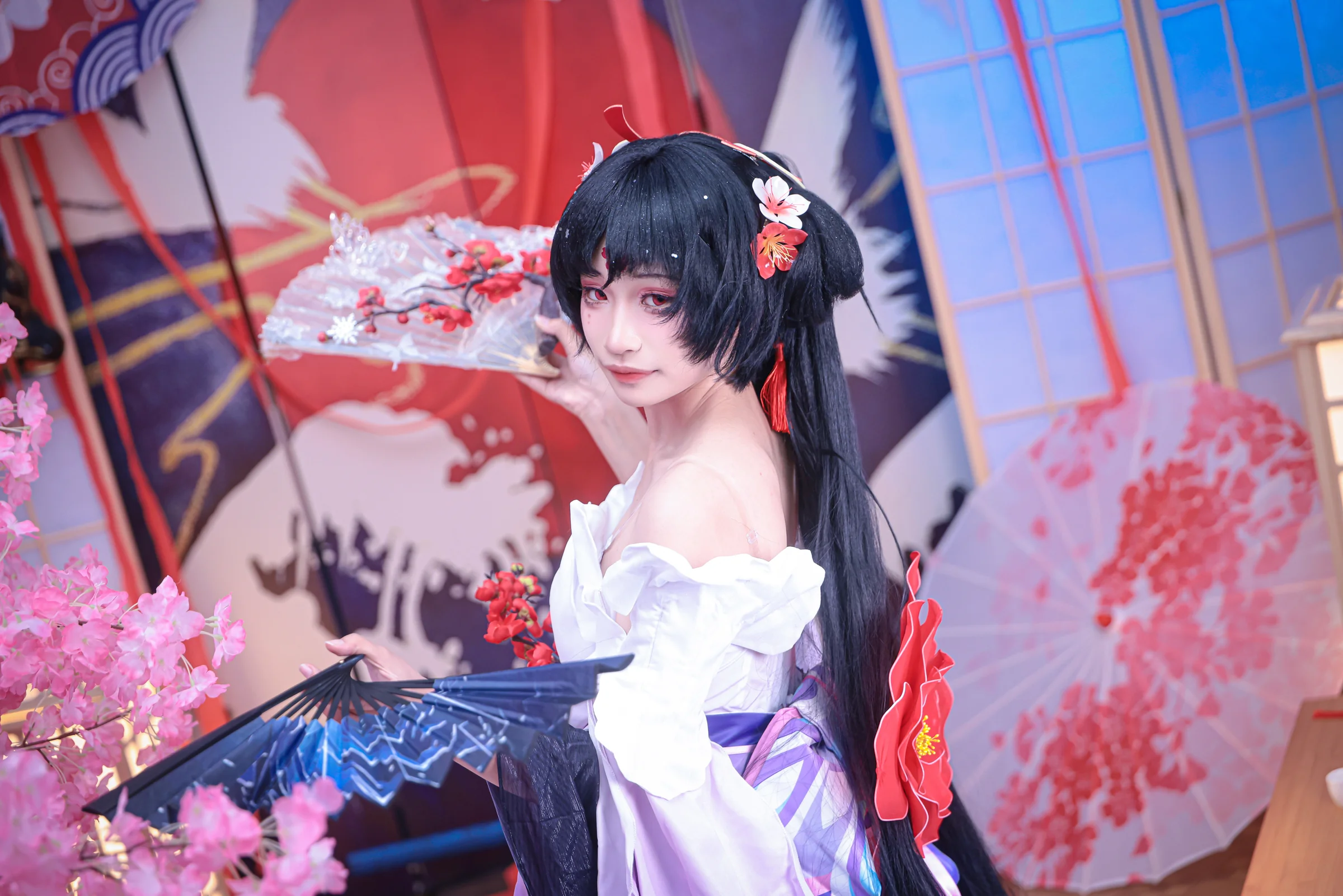 《阴阳师》不知火 疏影落雪COS写真